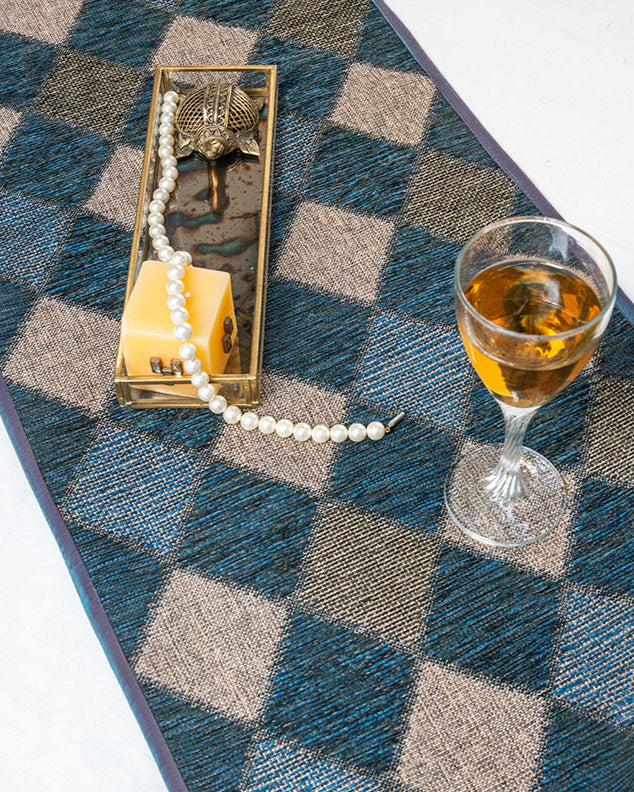 Blue Diamonds Runner