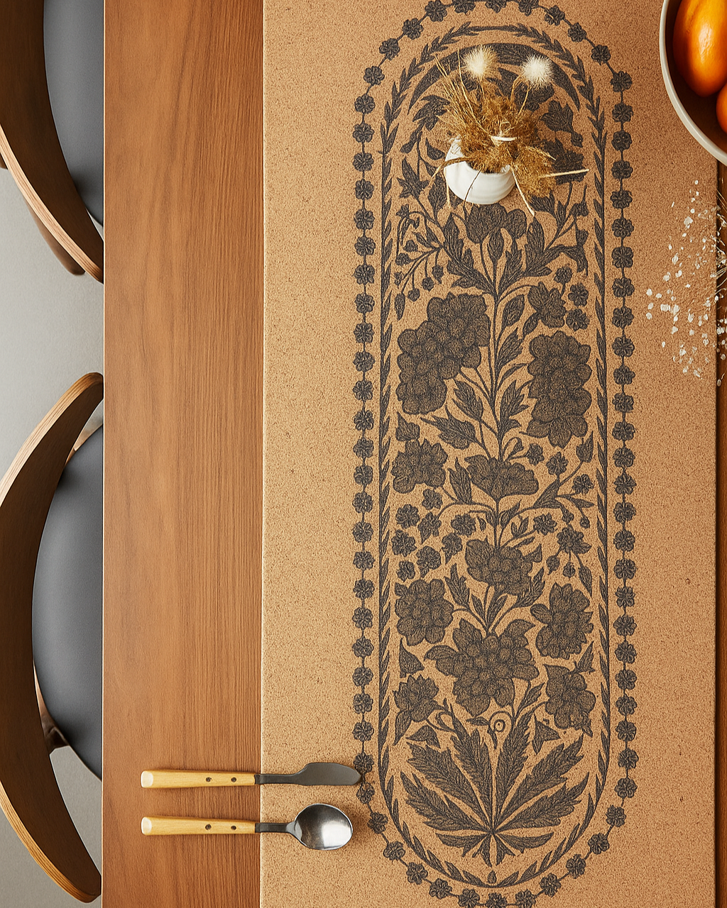 Azure Bloom Table Runner