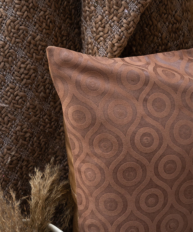 Circle Play Brown Cushion