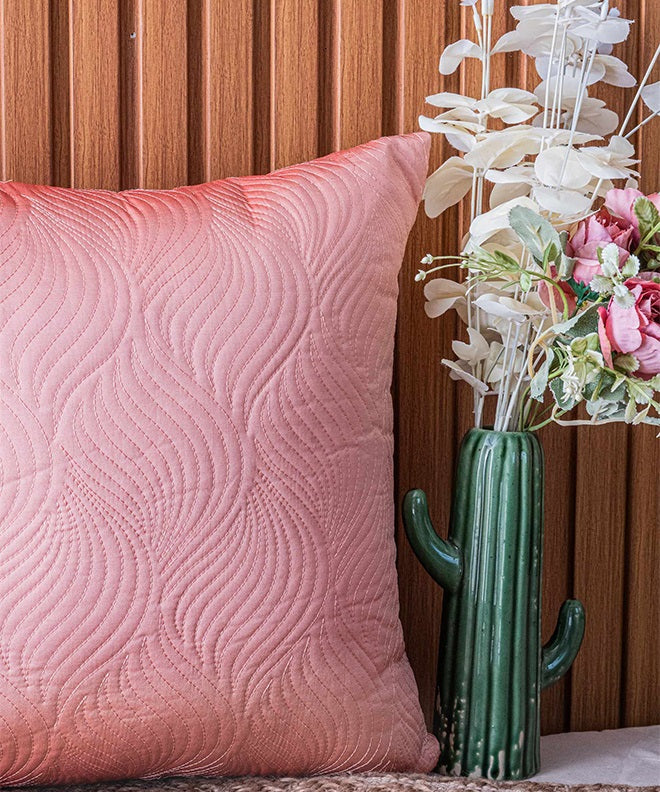 Conch Quilted Silk Cushion