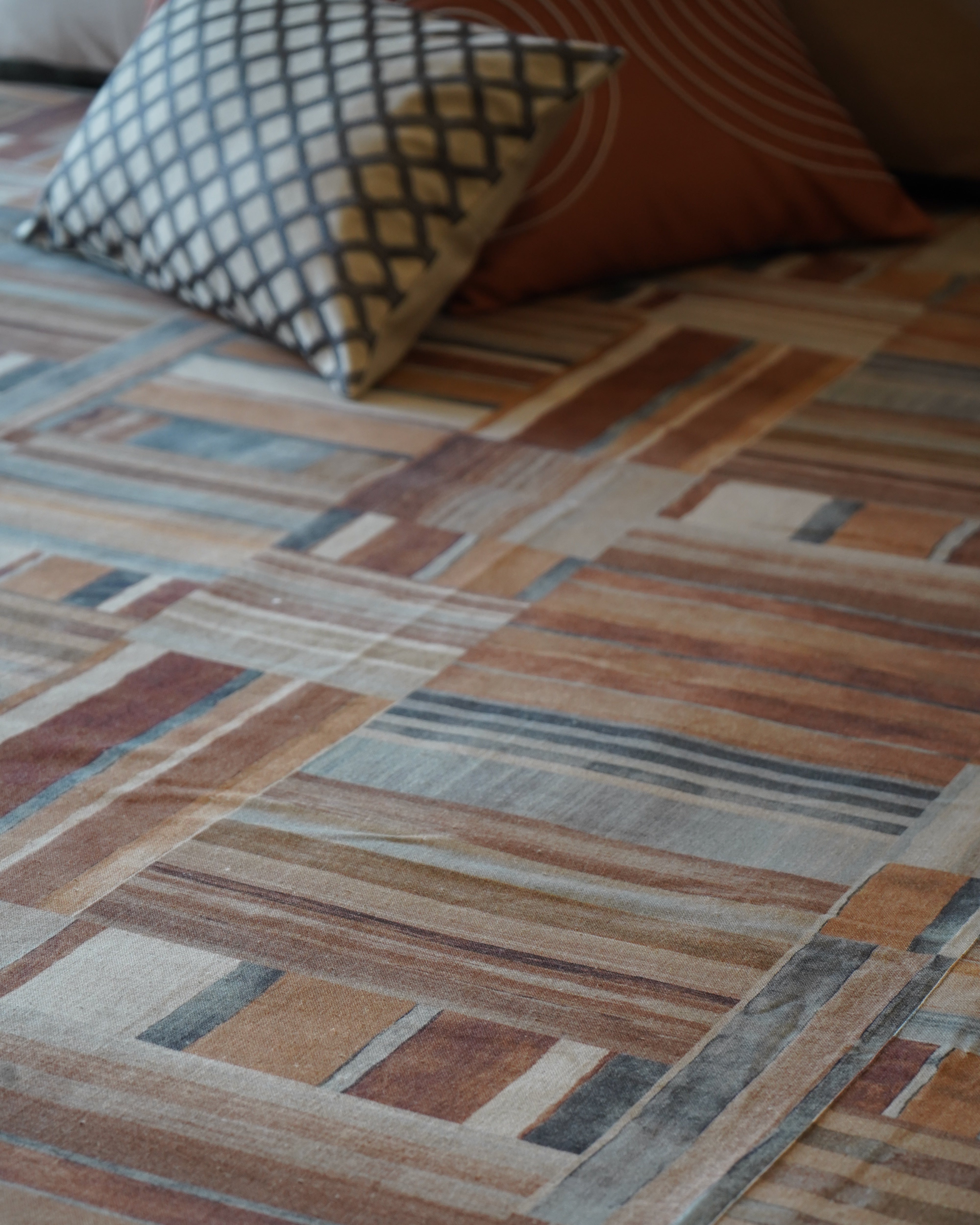 Rustic Harmony Bedcover with 2 Pillow Covers