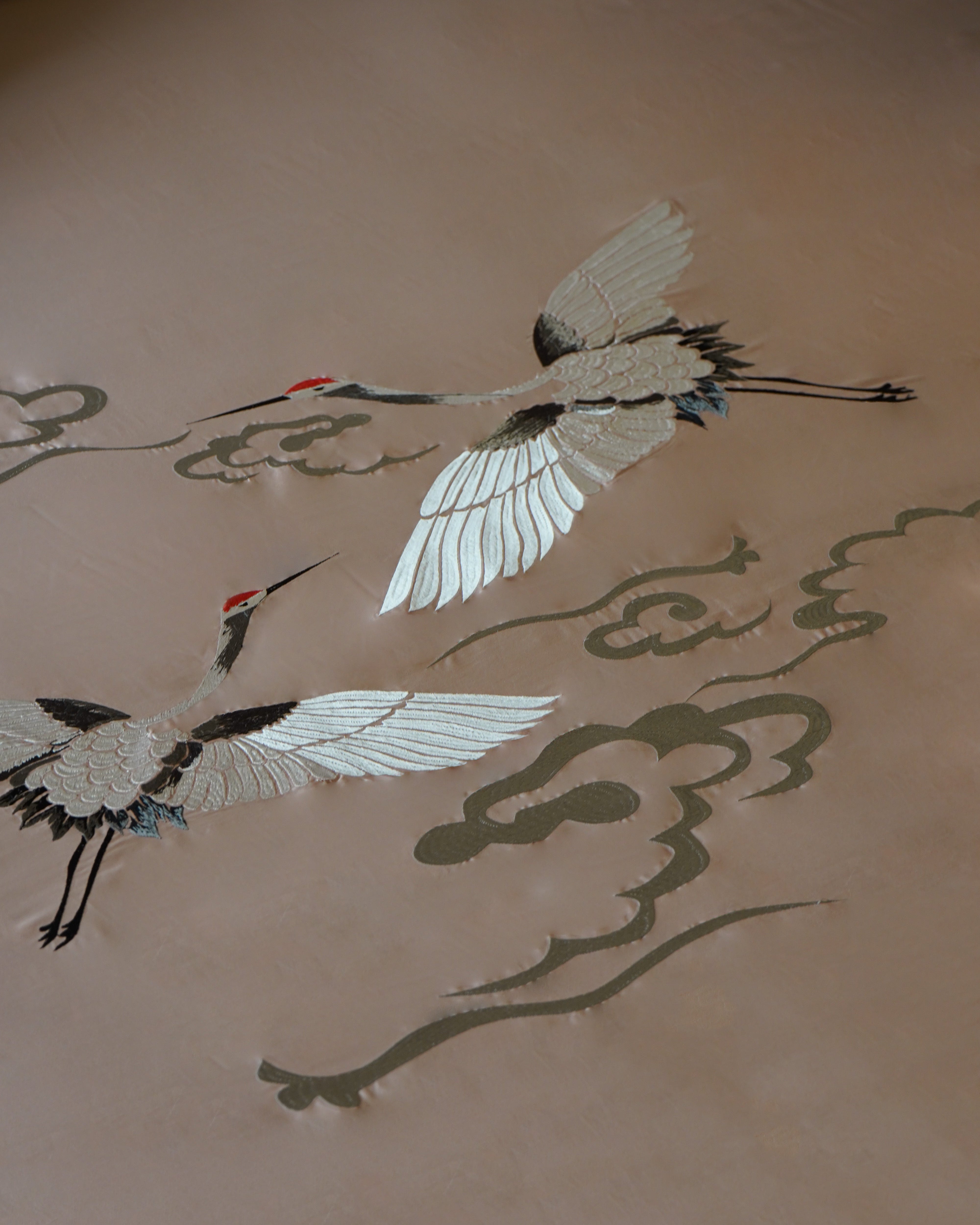 Celestial Crane Bedsheet With 2 Pillow Covers