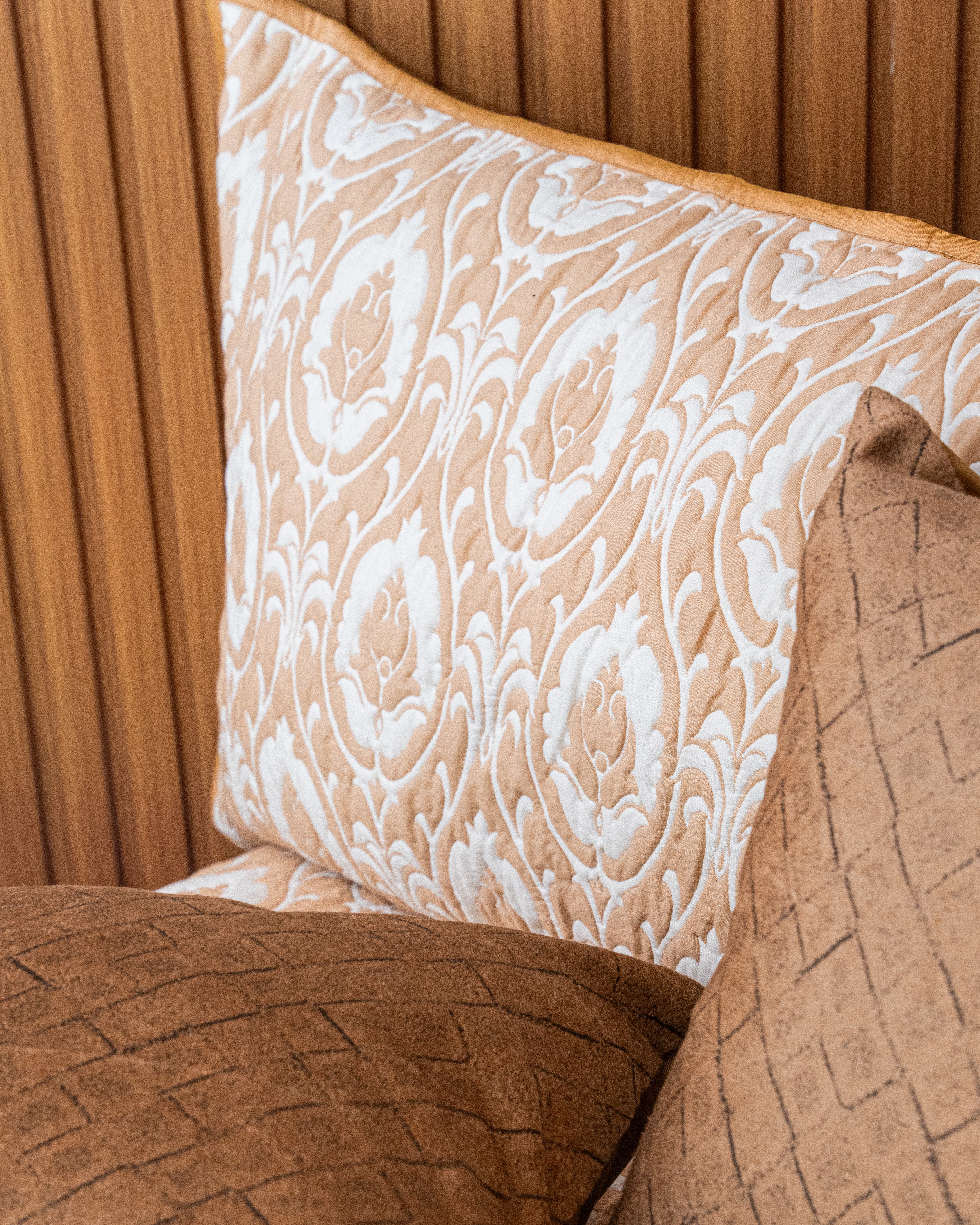 Brown Grace Quilted Bedcover