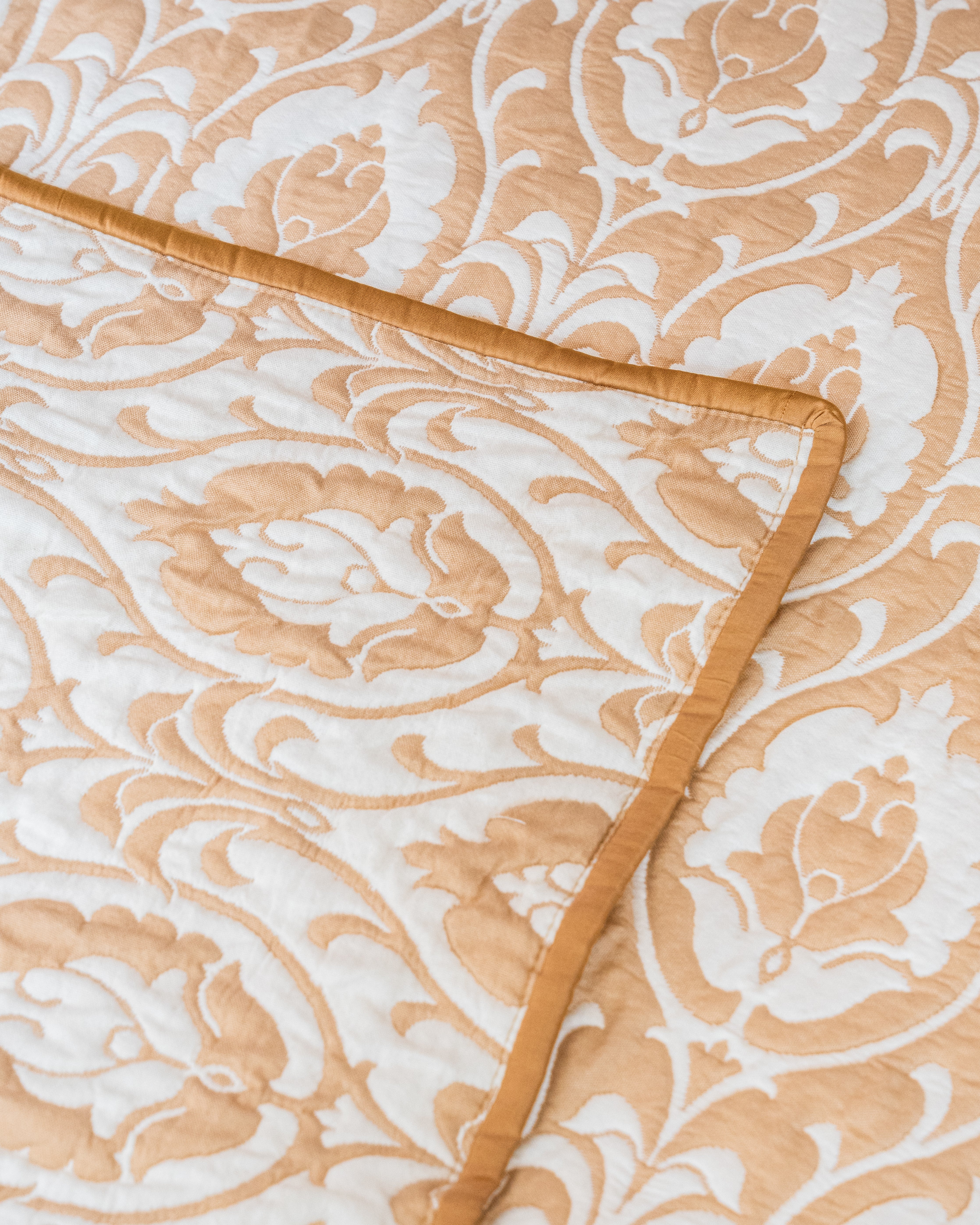 Brown Grace Quilted Bedcover