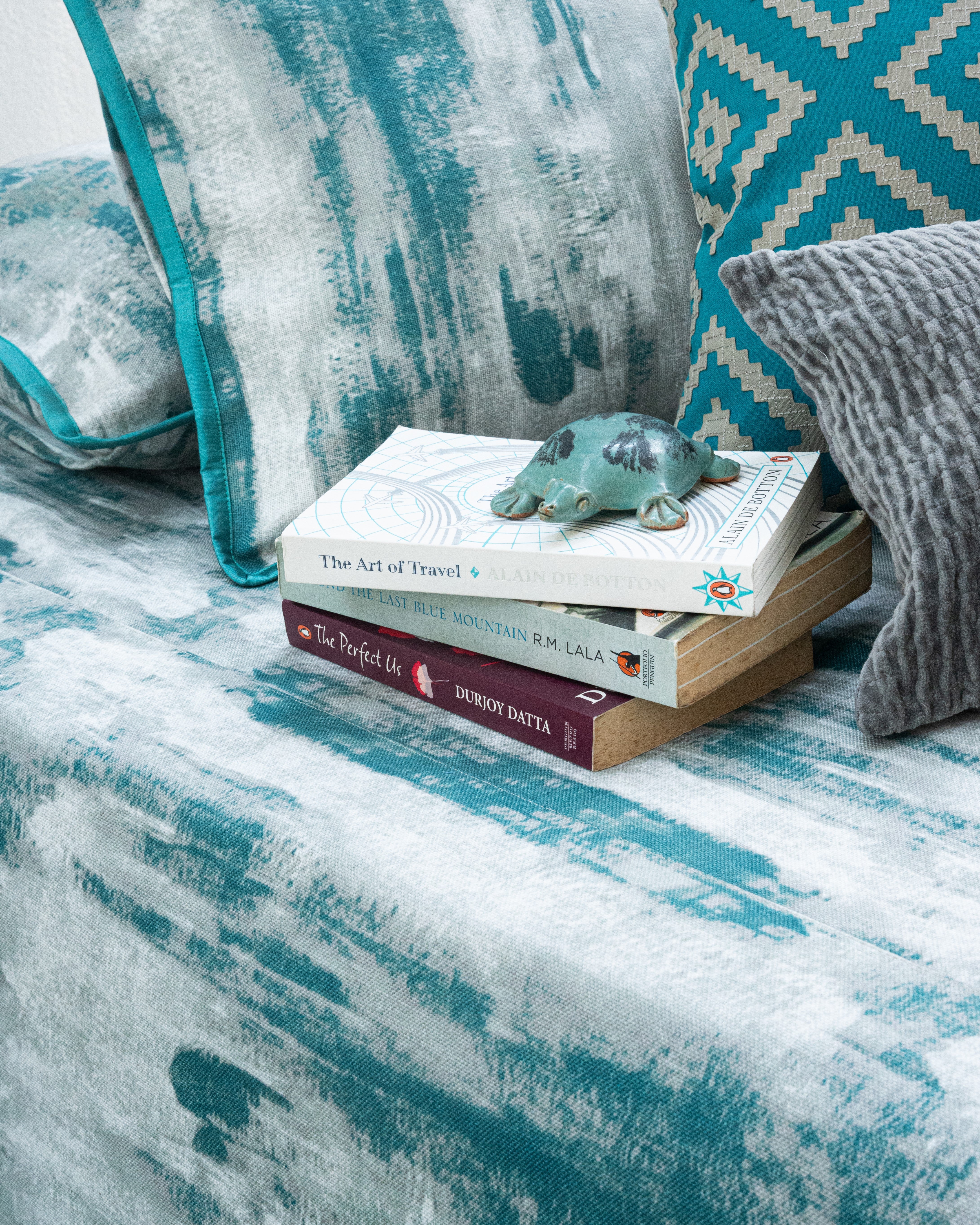 Aqua Mist Bedcover with 2 Cushion Covers