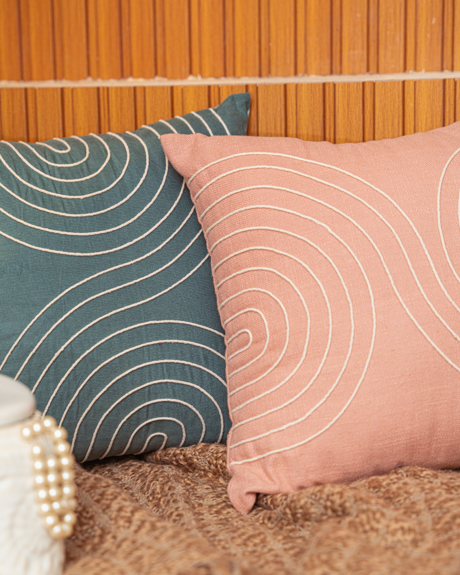 Corded Concentric Circles Cushion