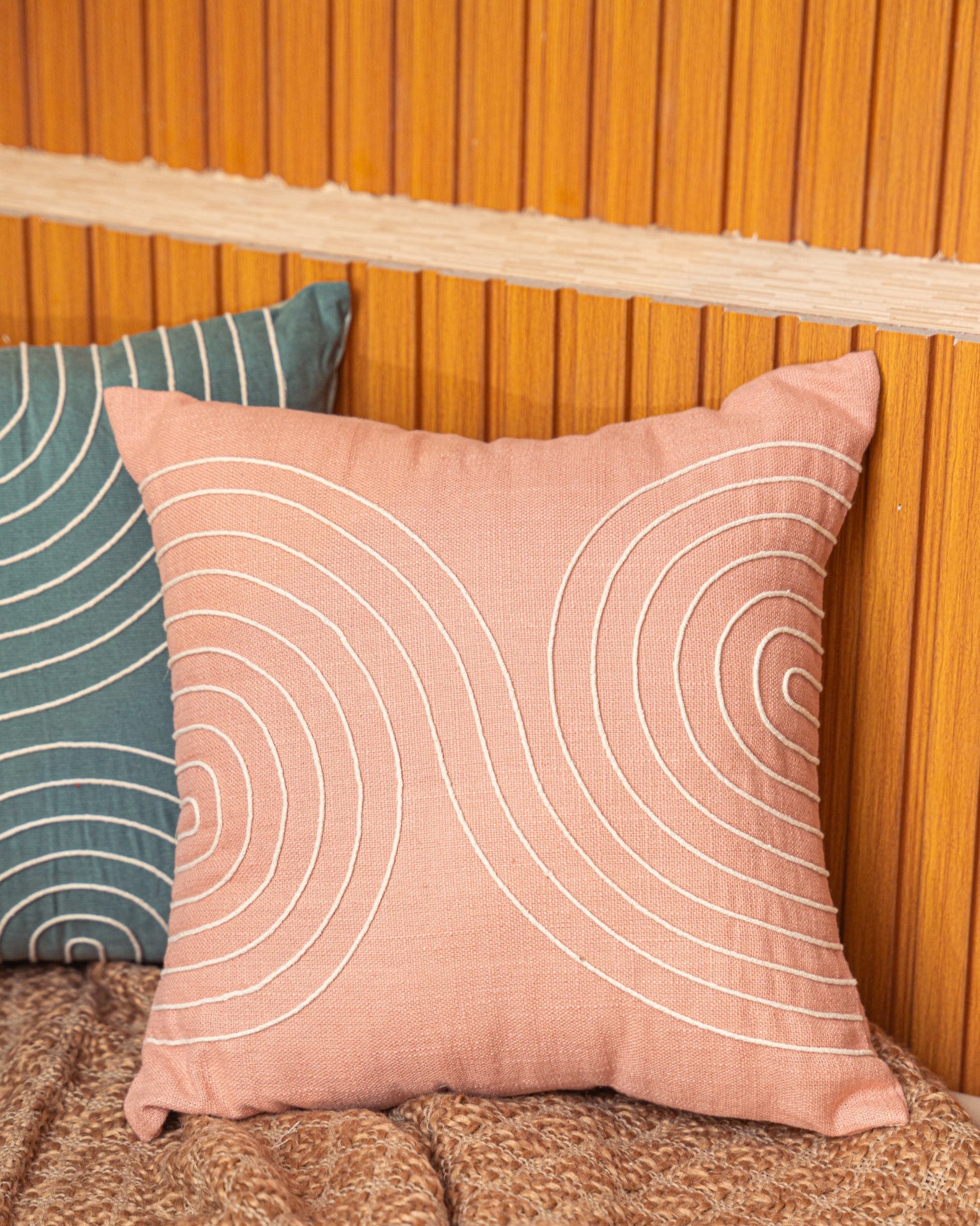 Corded Concentric Circles Cushion