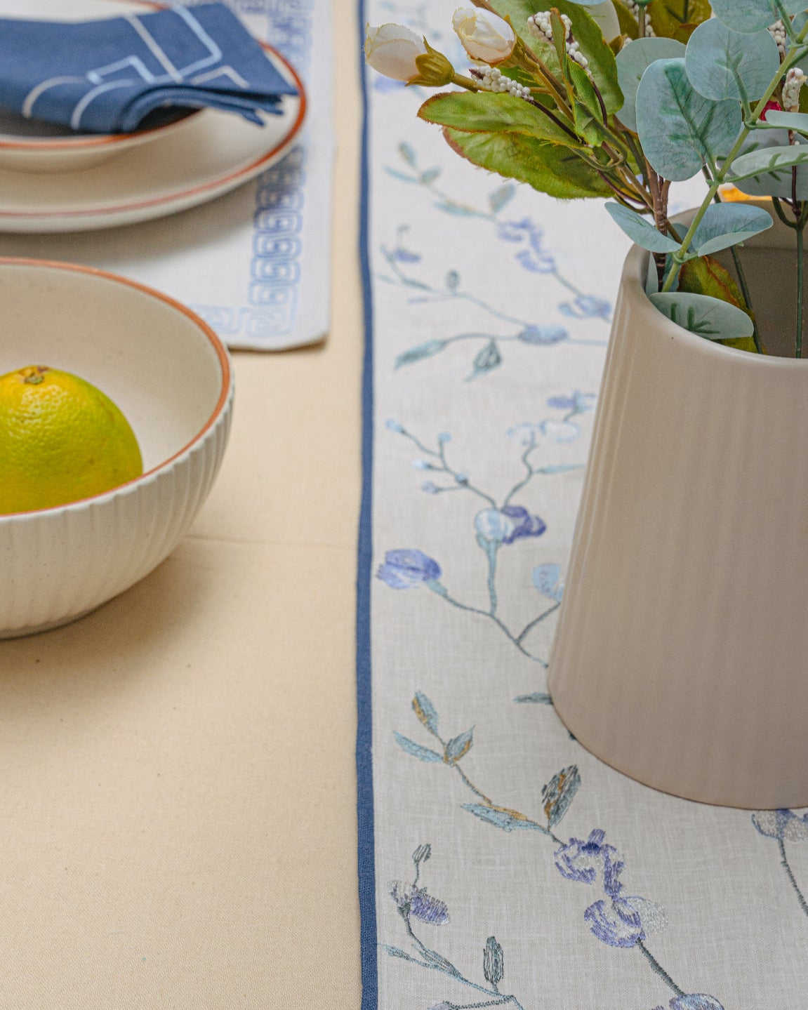 Winter Branches Table Runner and Mat Set