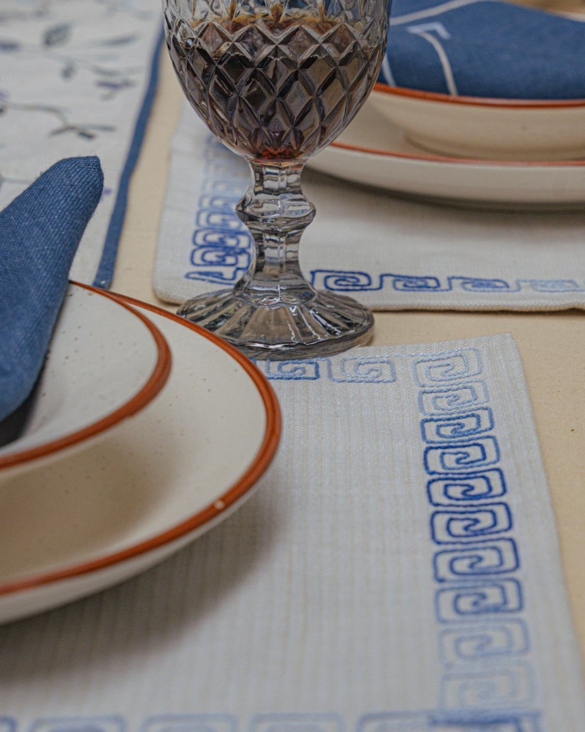 Winter Branches Table Runner and Mat Set