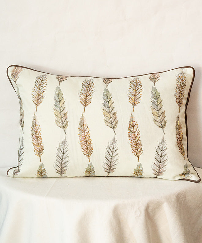 Embellished Feather Cushion