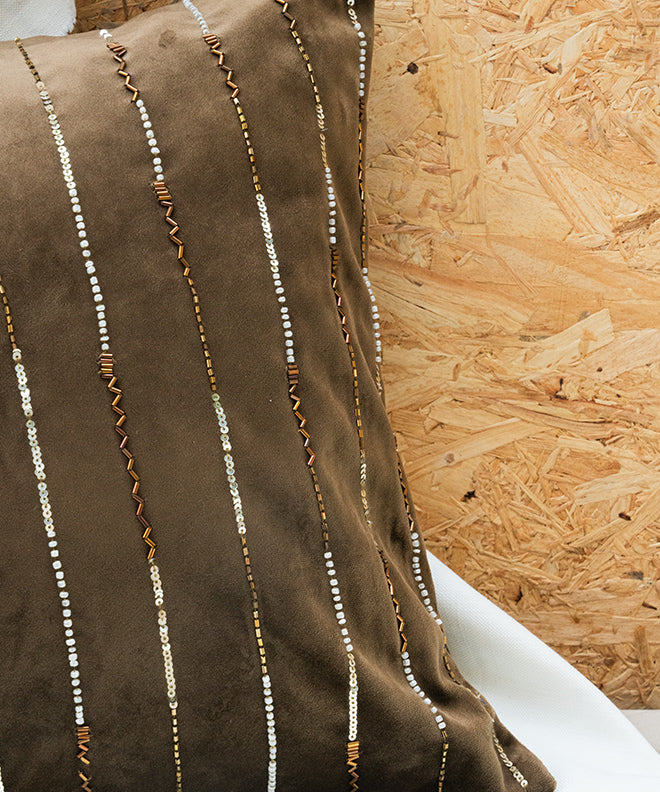 Embellished Lines Cushion