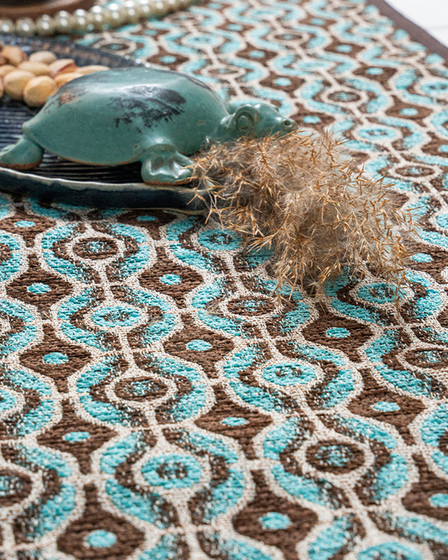 Eye-Con Table Runner With Tassels