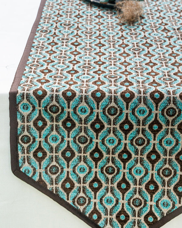 Eye-Con Table Runner With Tassels