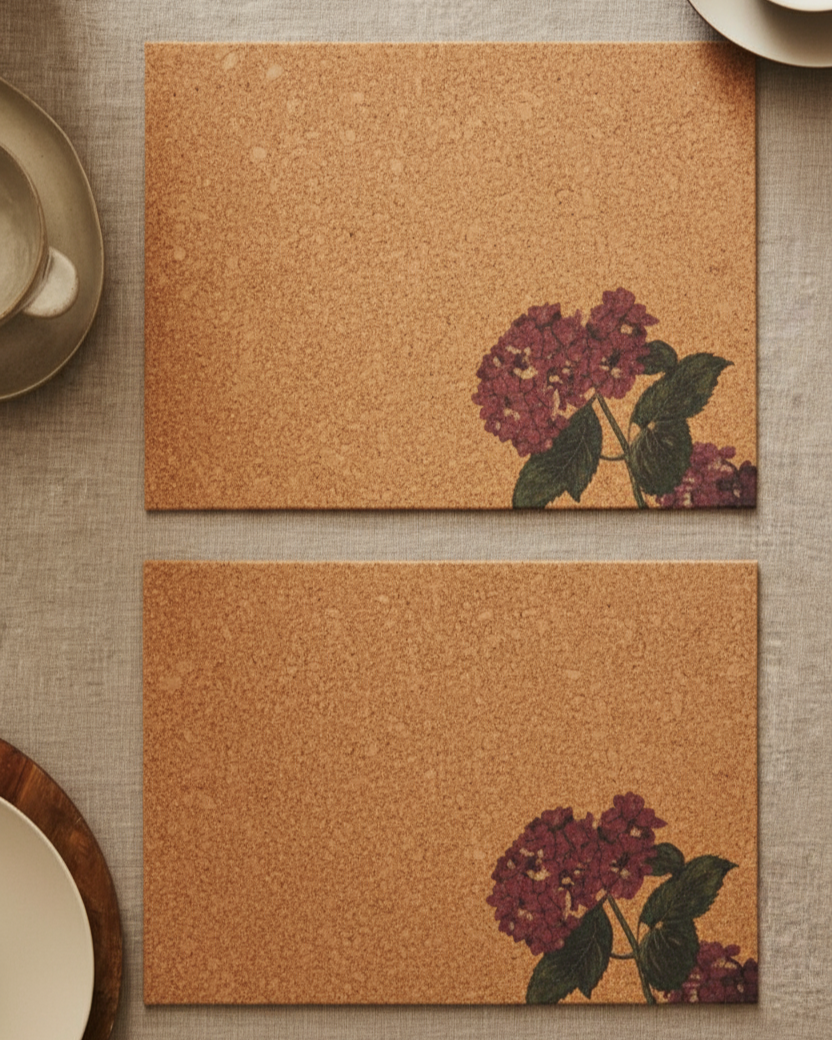 Rustic Bloom Table Runner and Mat Set