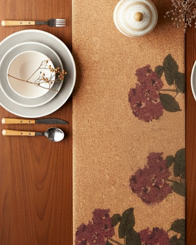 Rustic Bloom Table Runner and Mat Set