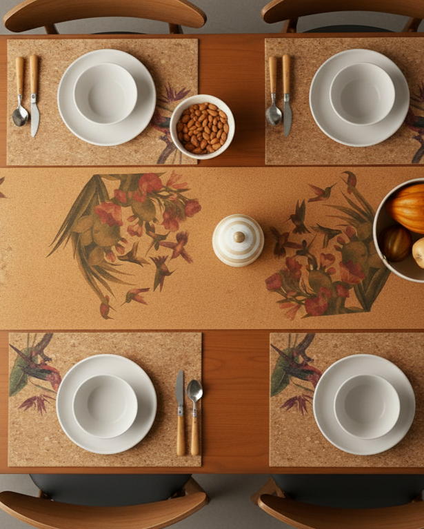 Tropical Harmony Table Runner and Mat Set