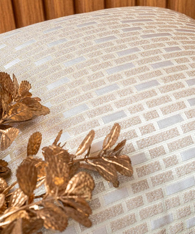 Golden Brickwall Cushion