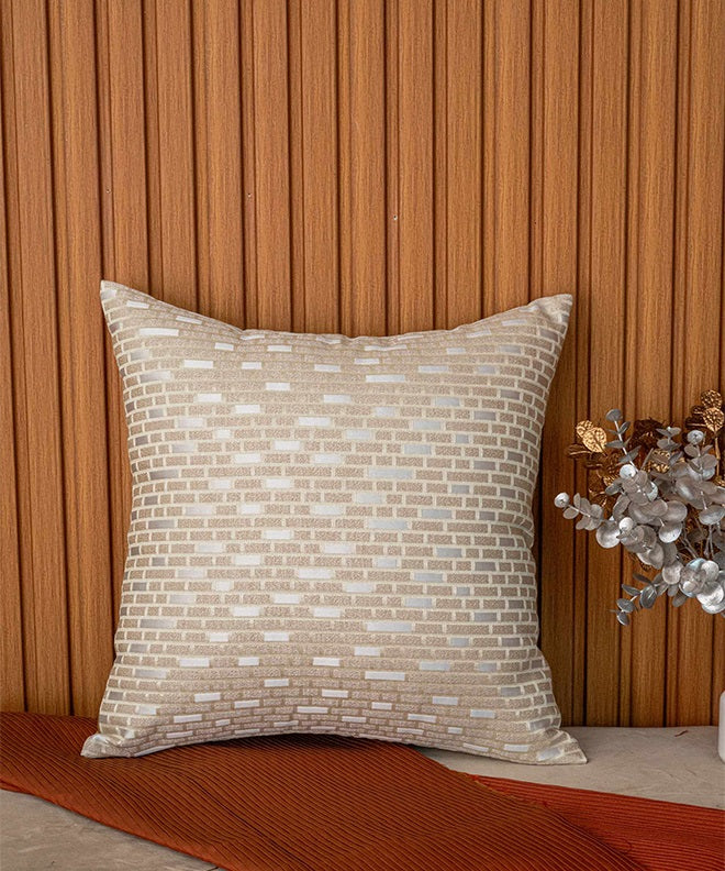 Golden Brickwall Cushion
