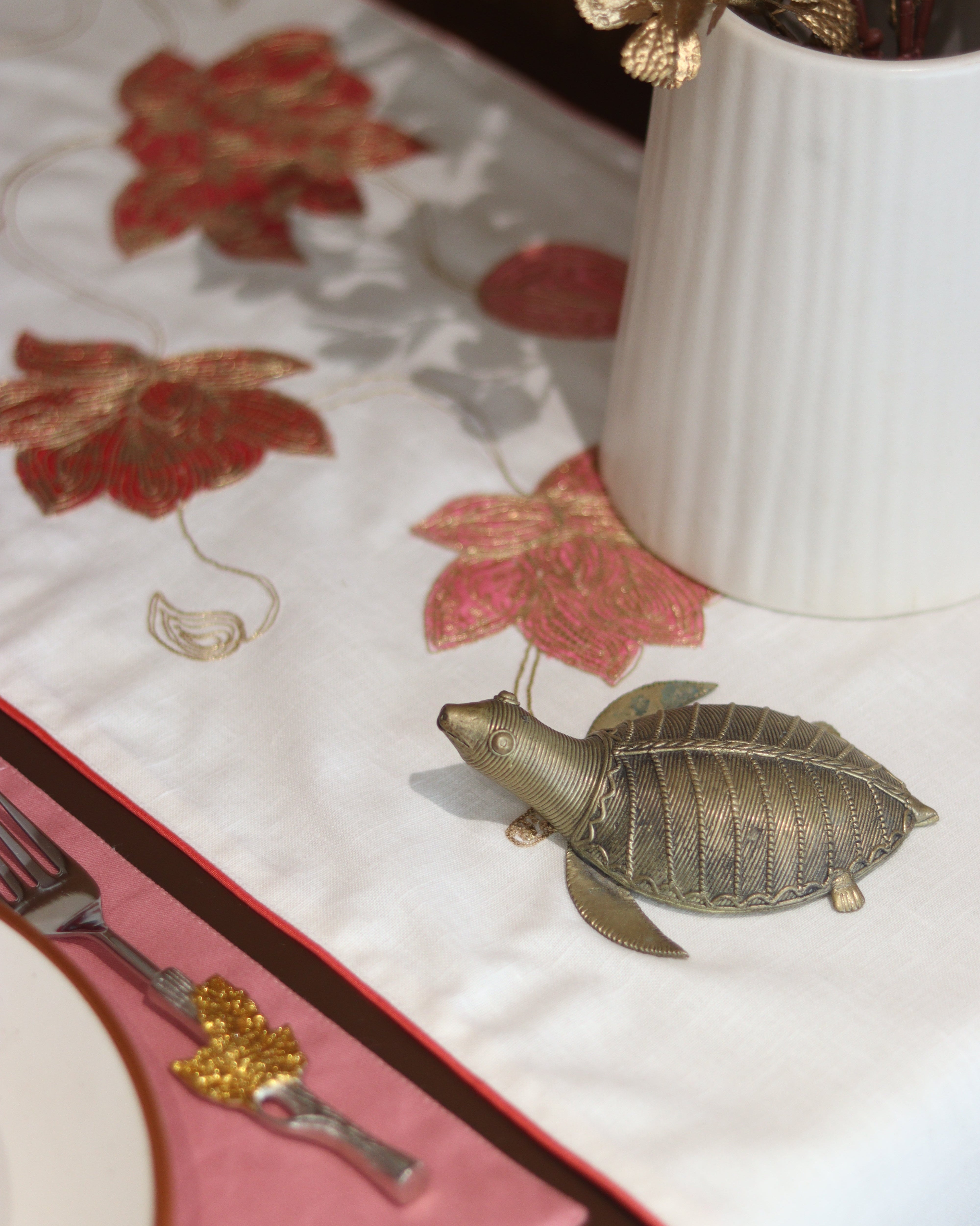 Lotus Radiance  Table Runner