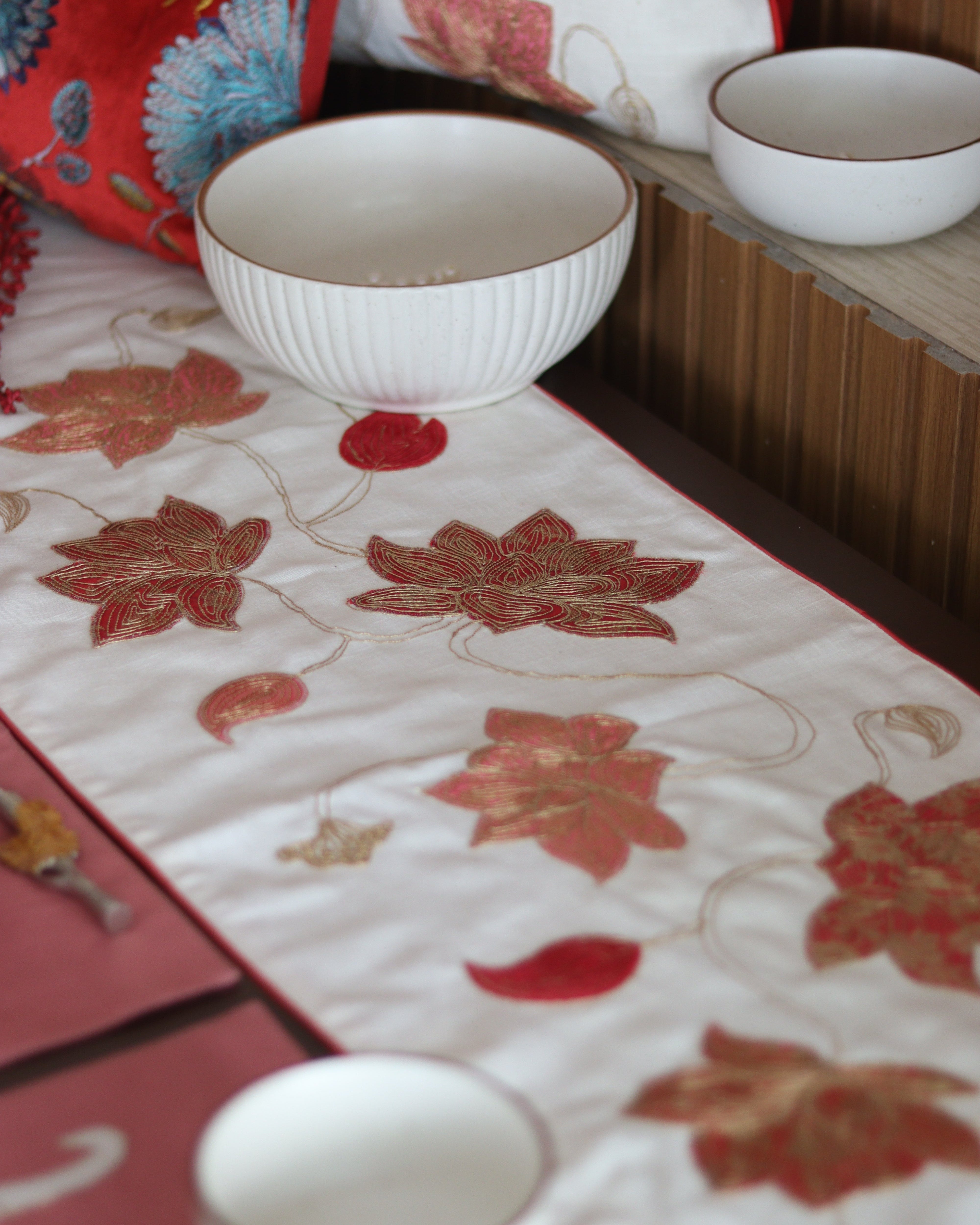 Lotus Radiance  Table Runner