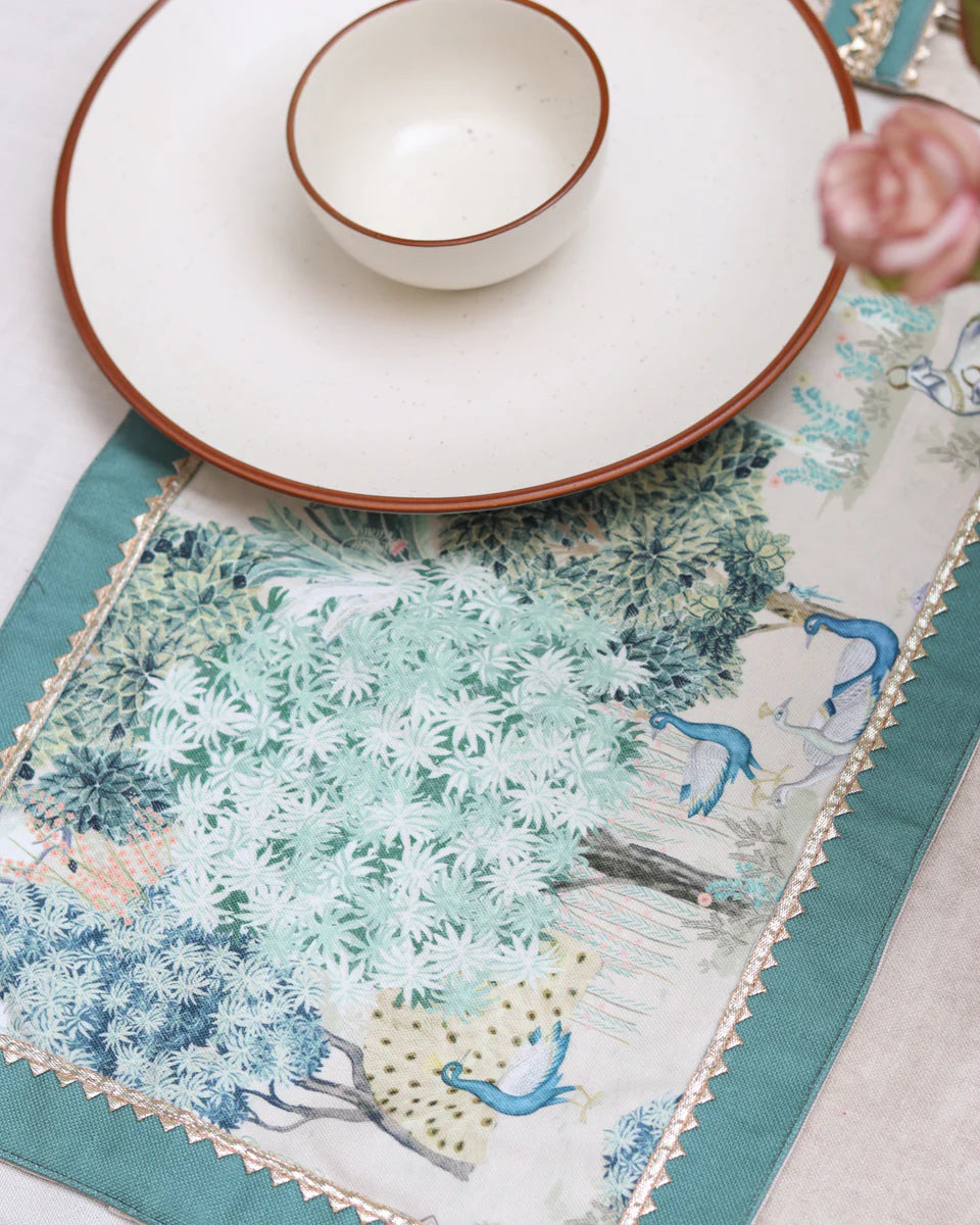 Royal Plumage Table Runner and Mat Set