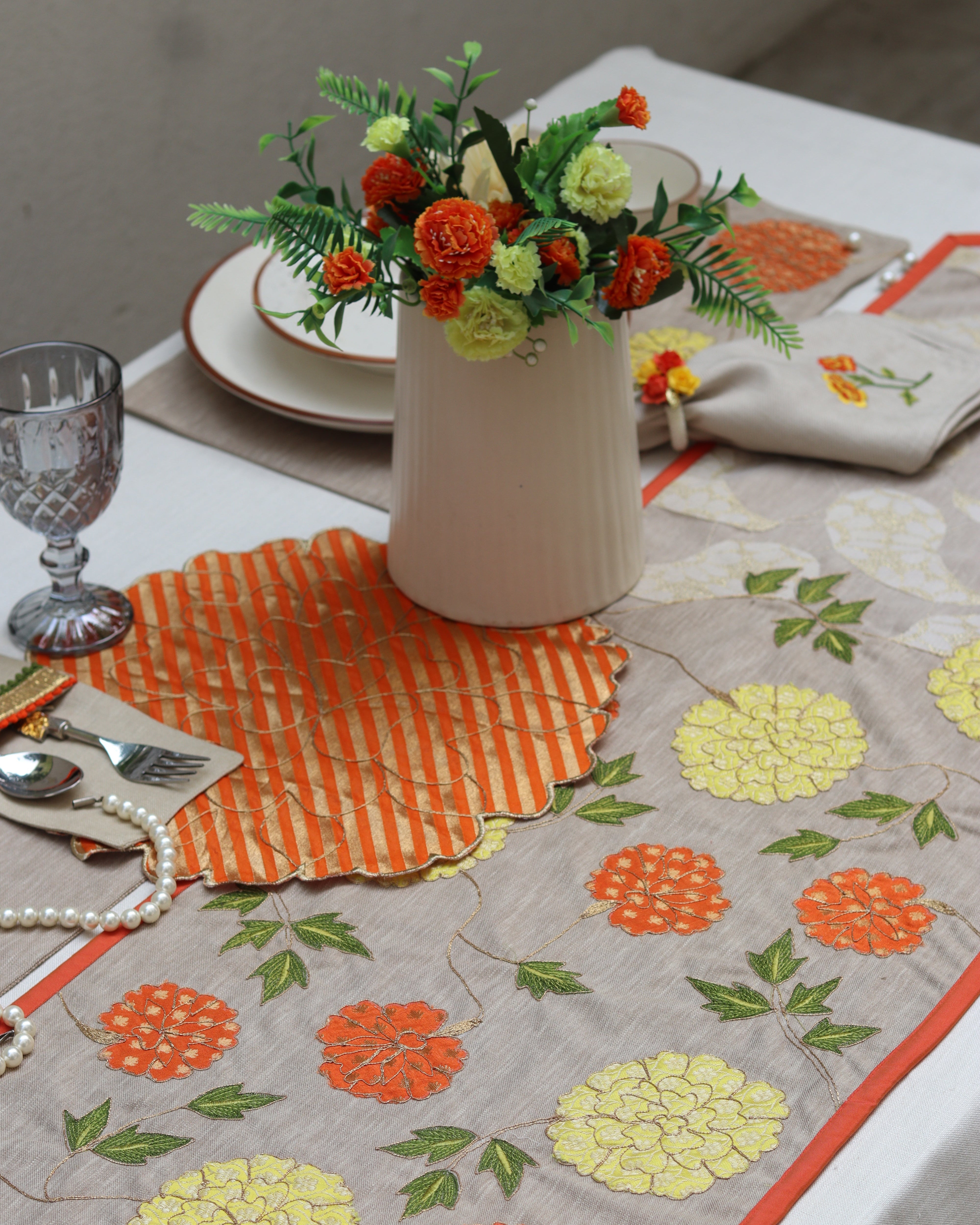 Marigold Reverie Tablescape Full Set