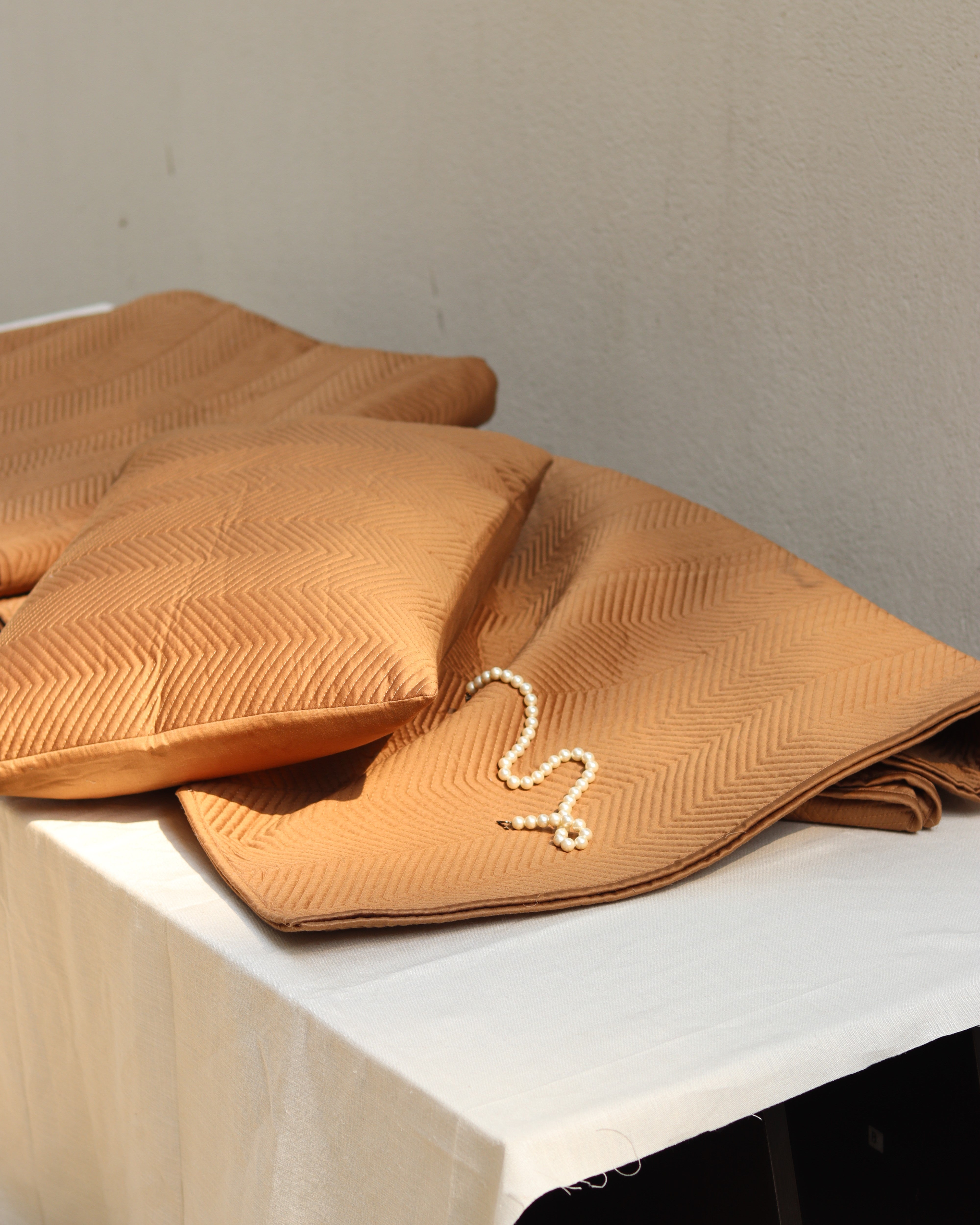 Bronze Charm Quilted Bedcover