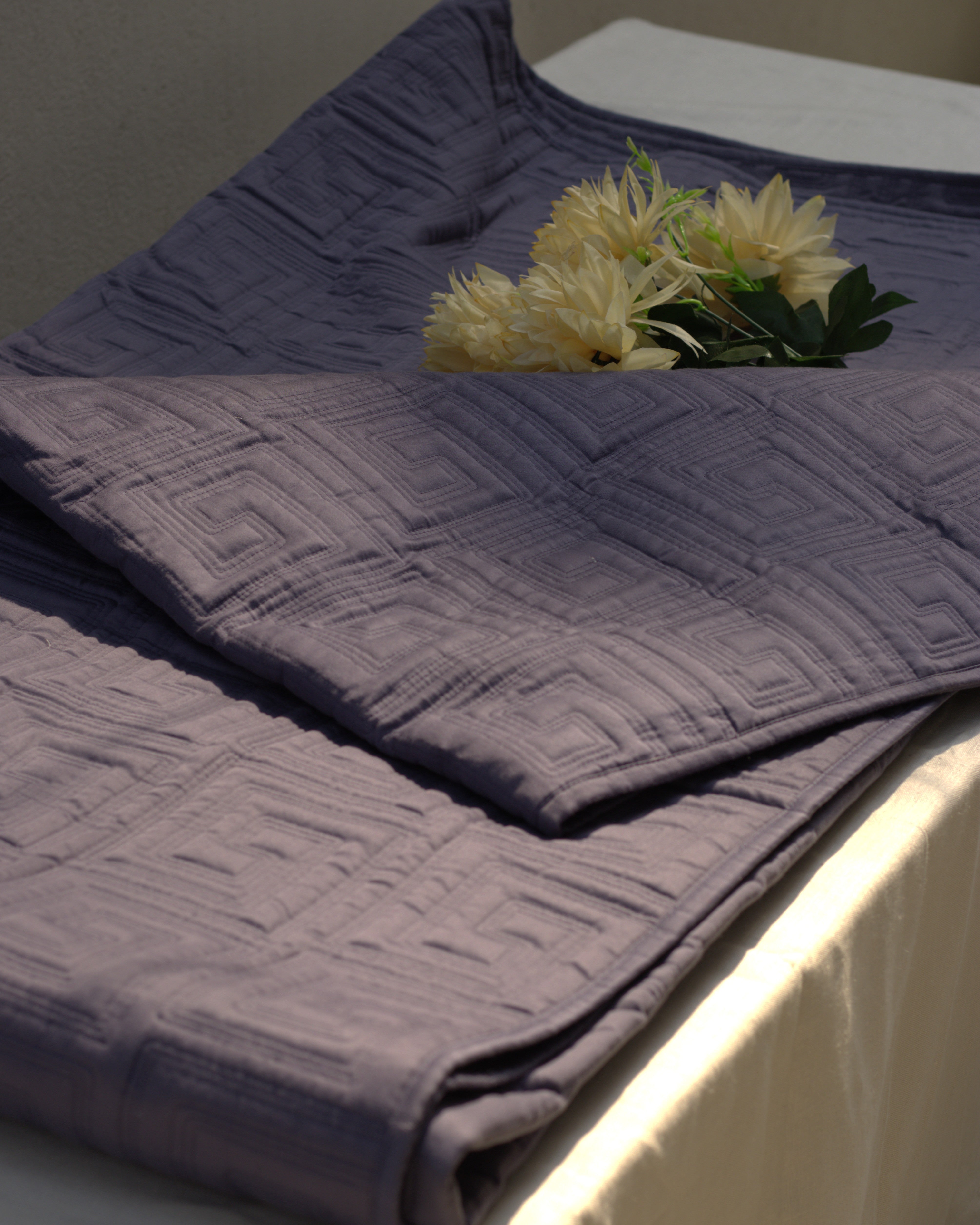 Indigo Quilted Bedcover