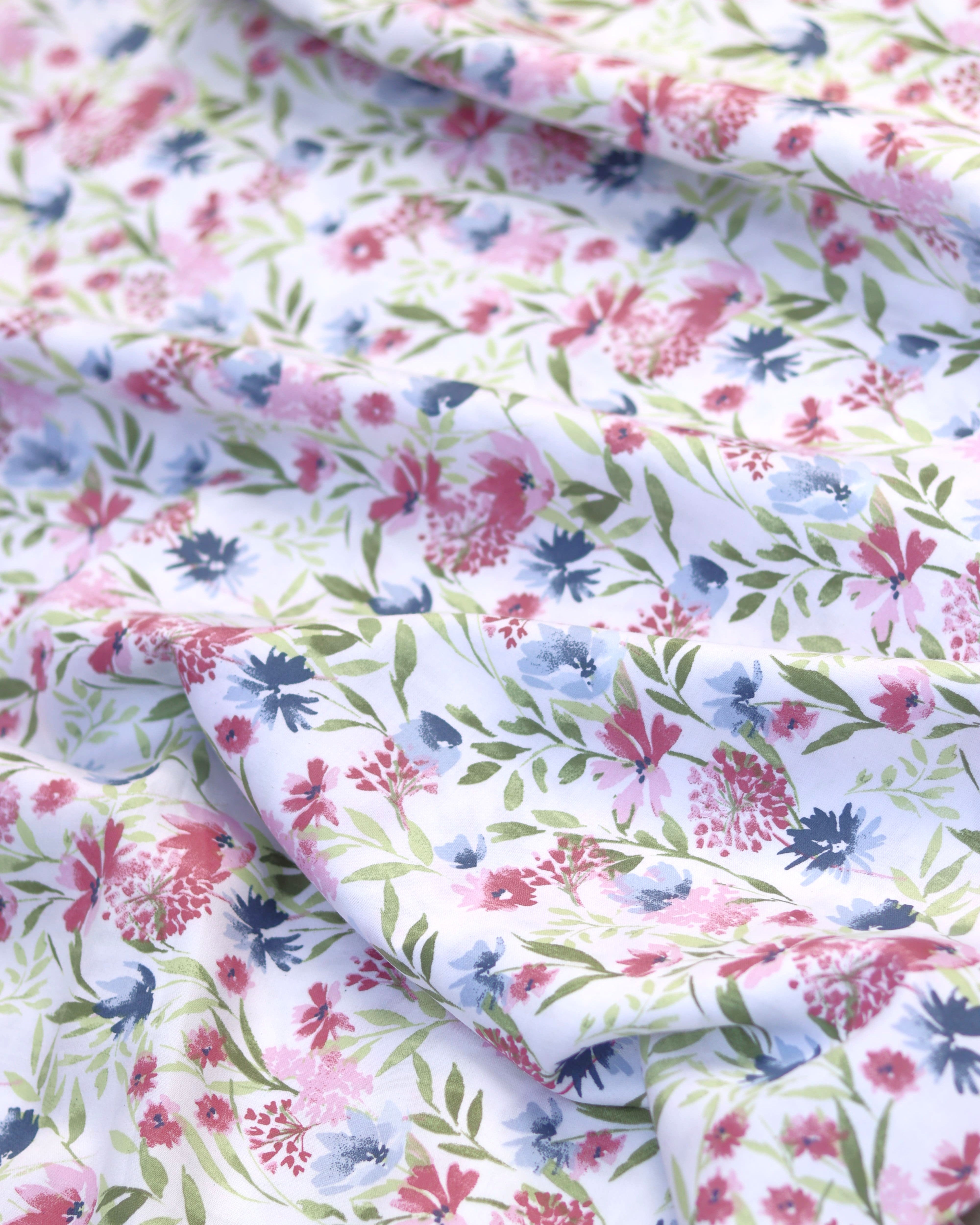 Blossom Whispher Bedsheet with 2 Pillow Covers