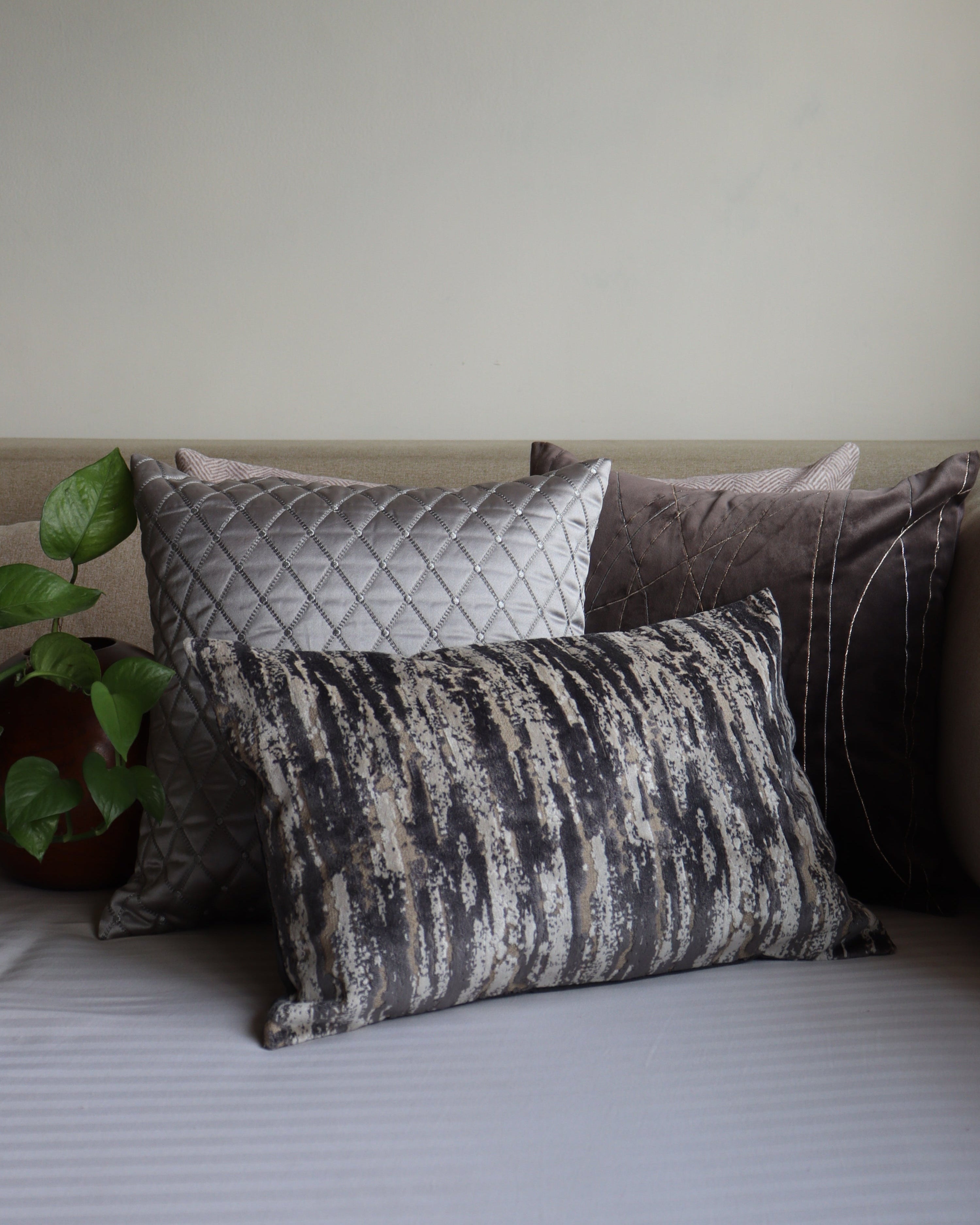 Slate Luxe Cushion Set of 3