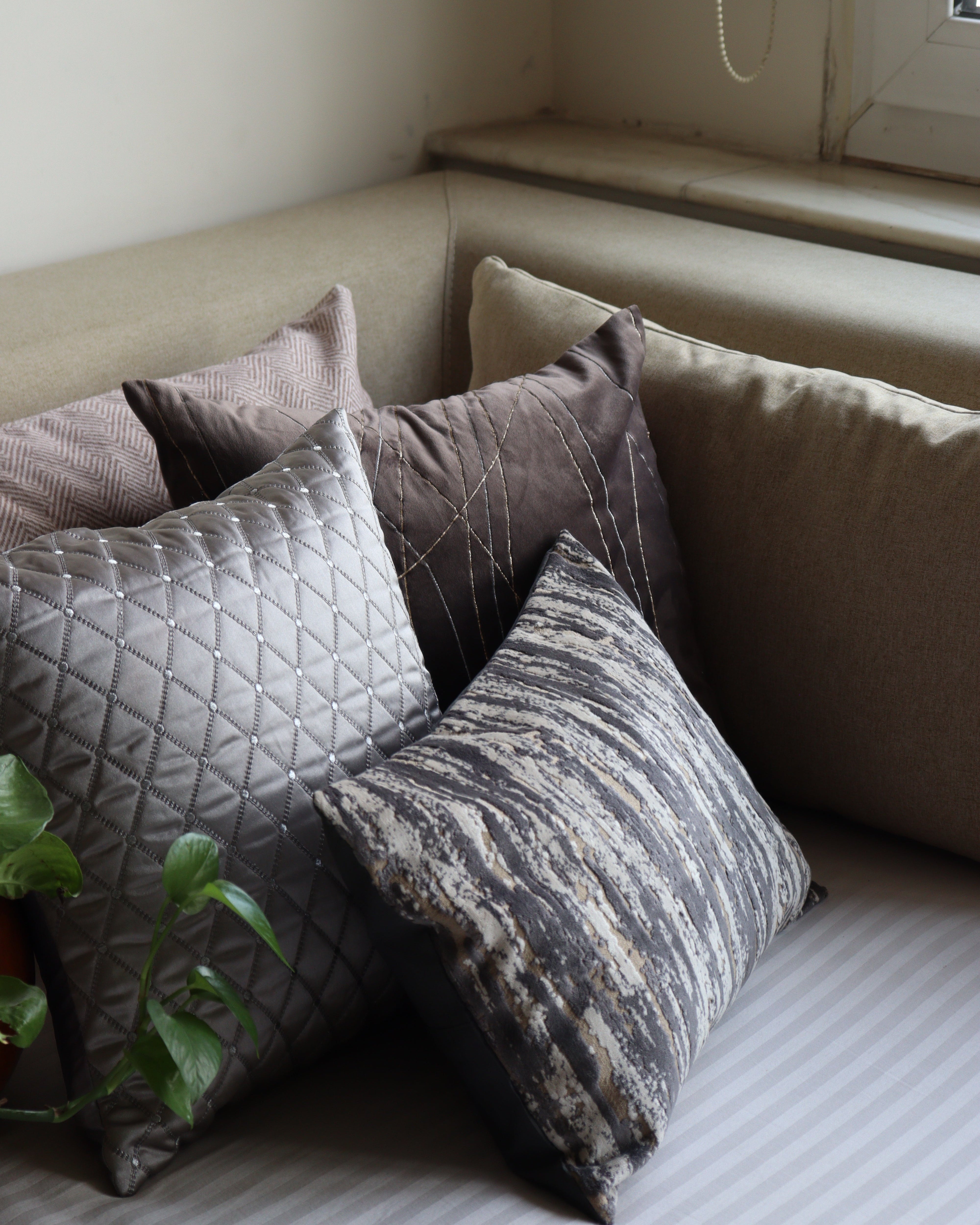 Slate Luxe Cushion Set of 3