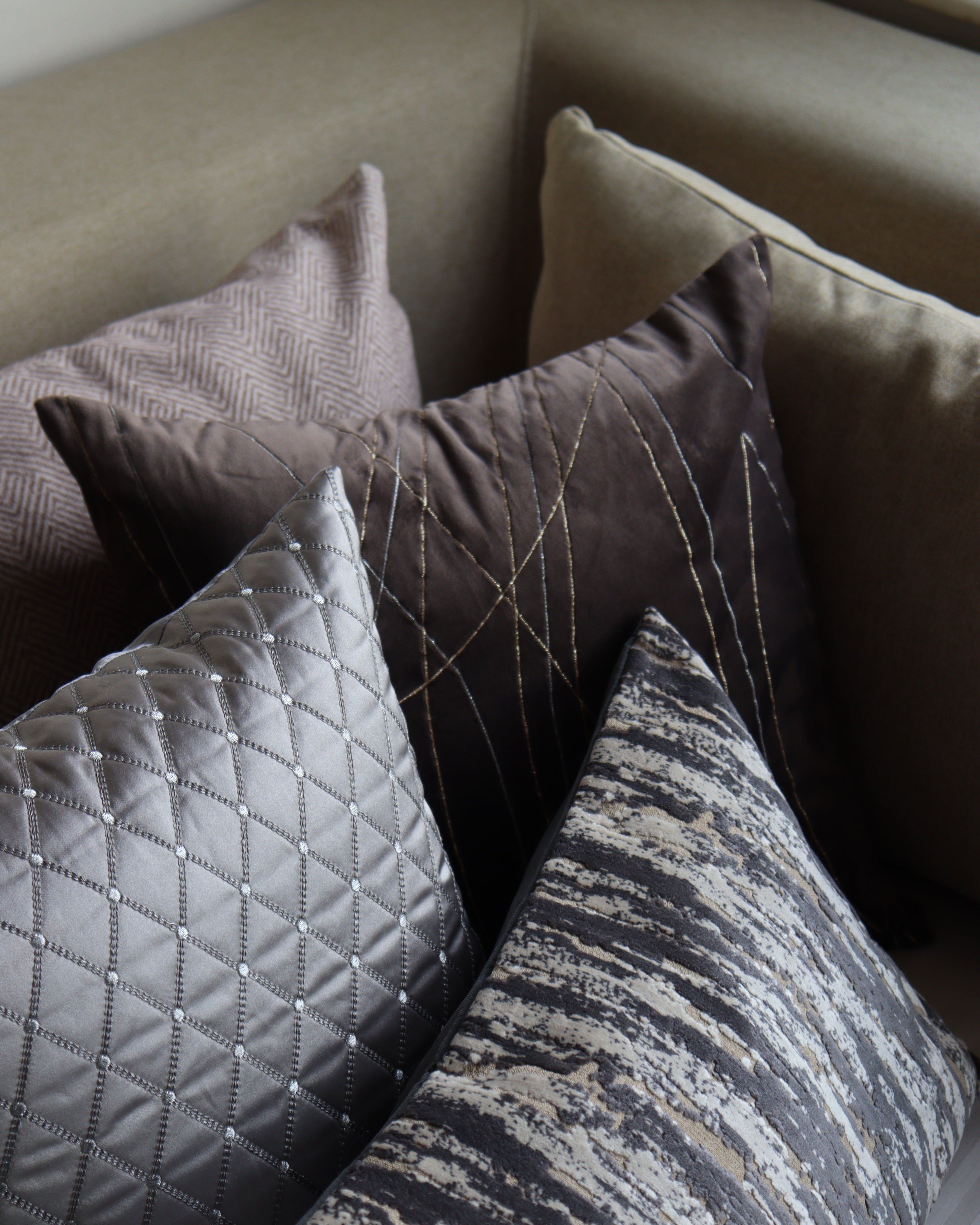 Slate Luxe Cushion Set of 3