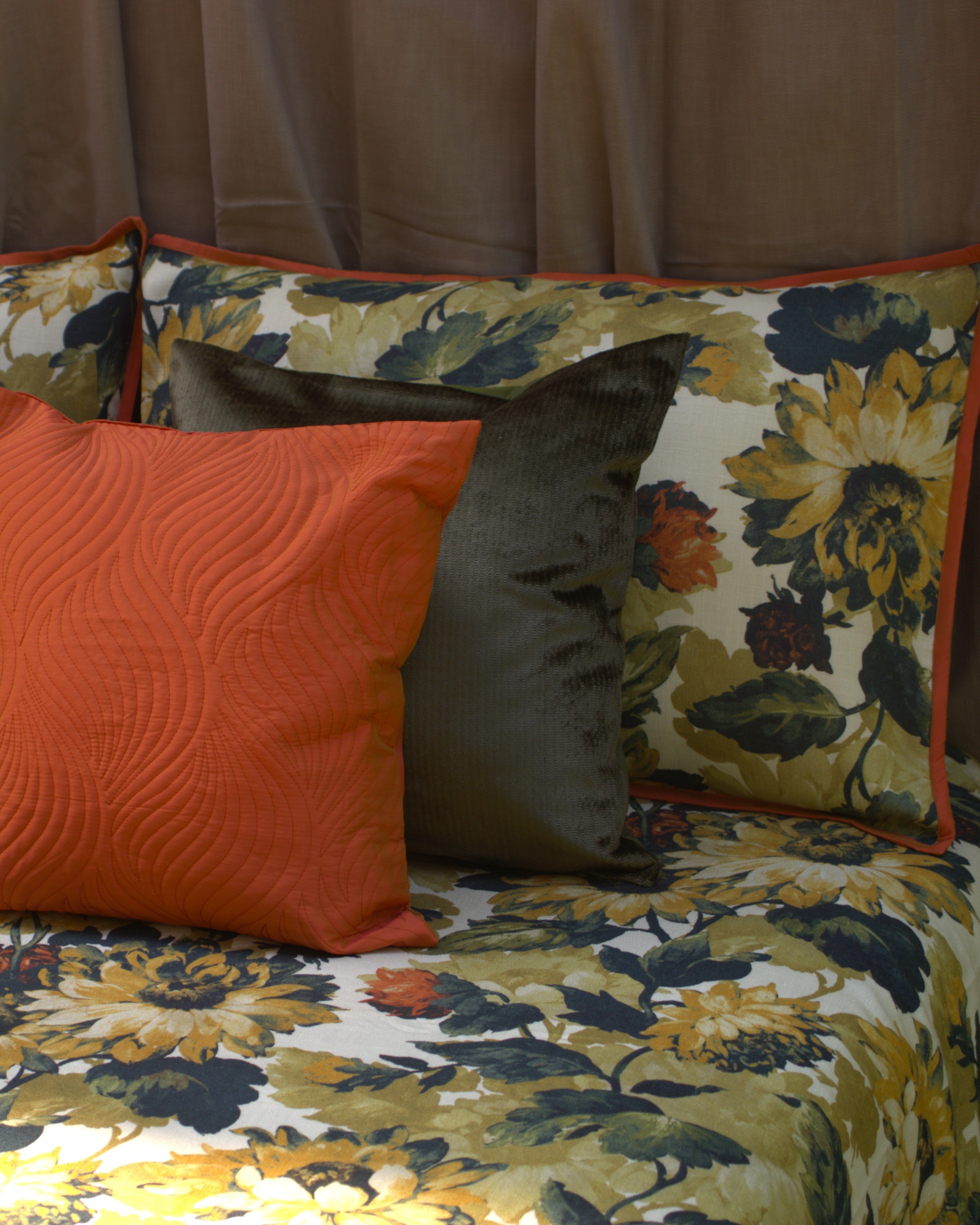 Sunlit Amber Bedcover with 2 Pillow Covers