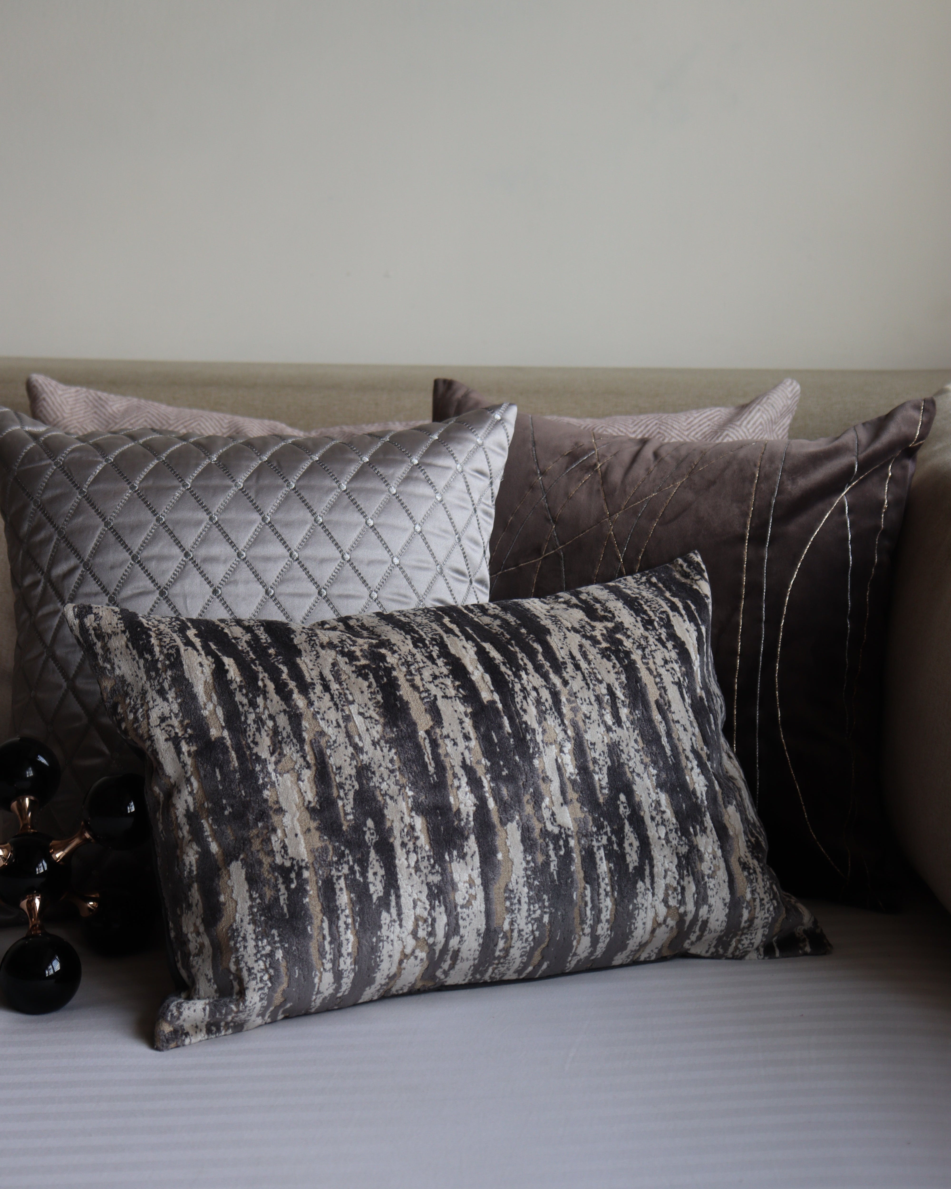 Slate Luxe Cushion Set of 3