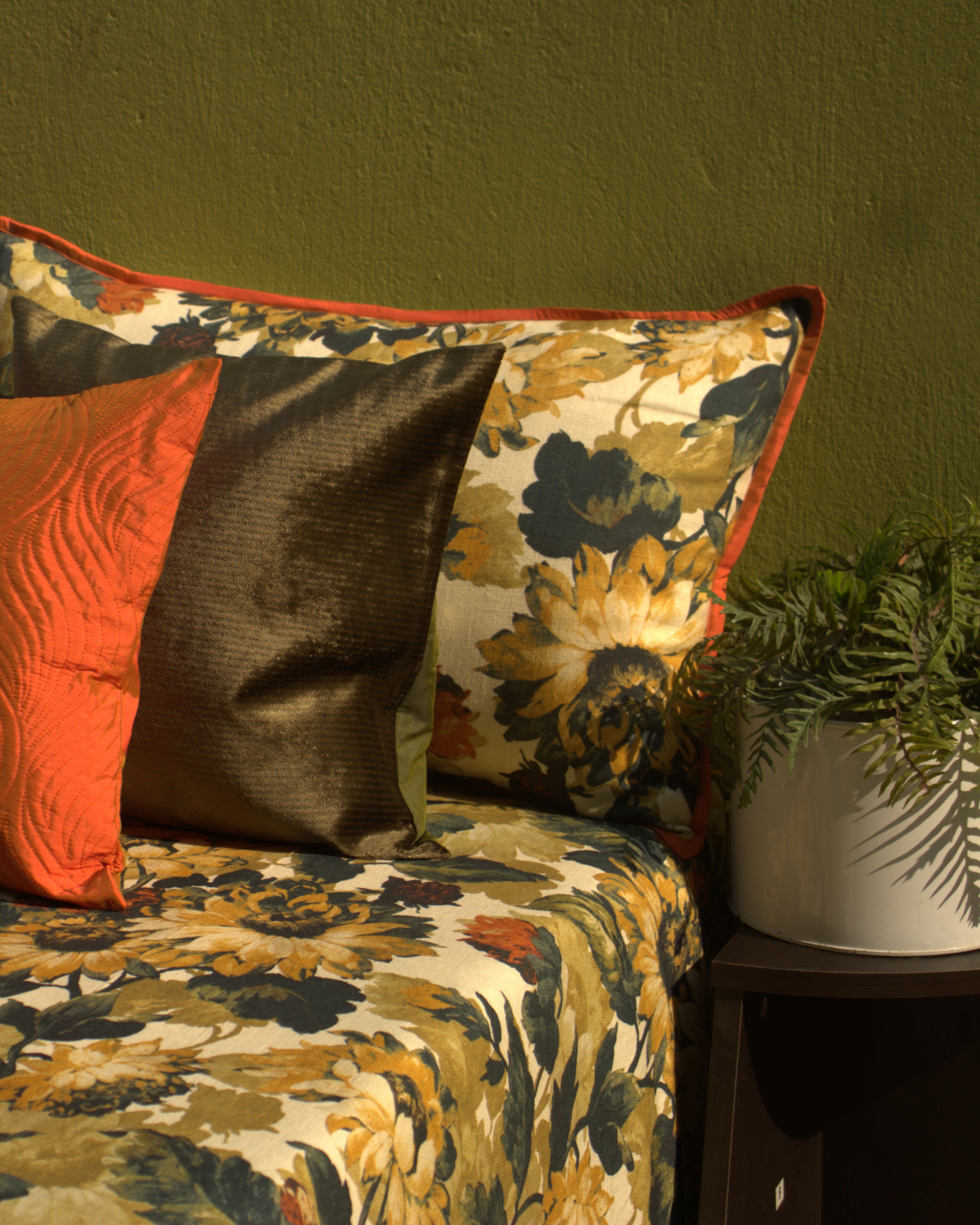 Sunlit Amber Bedcover with 2 Pillow Covers