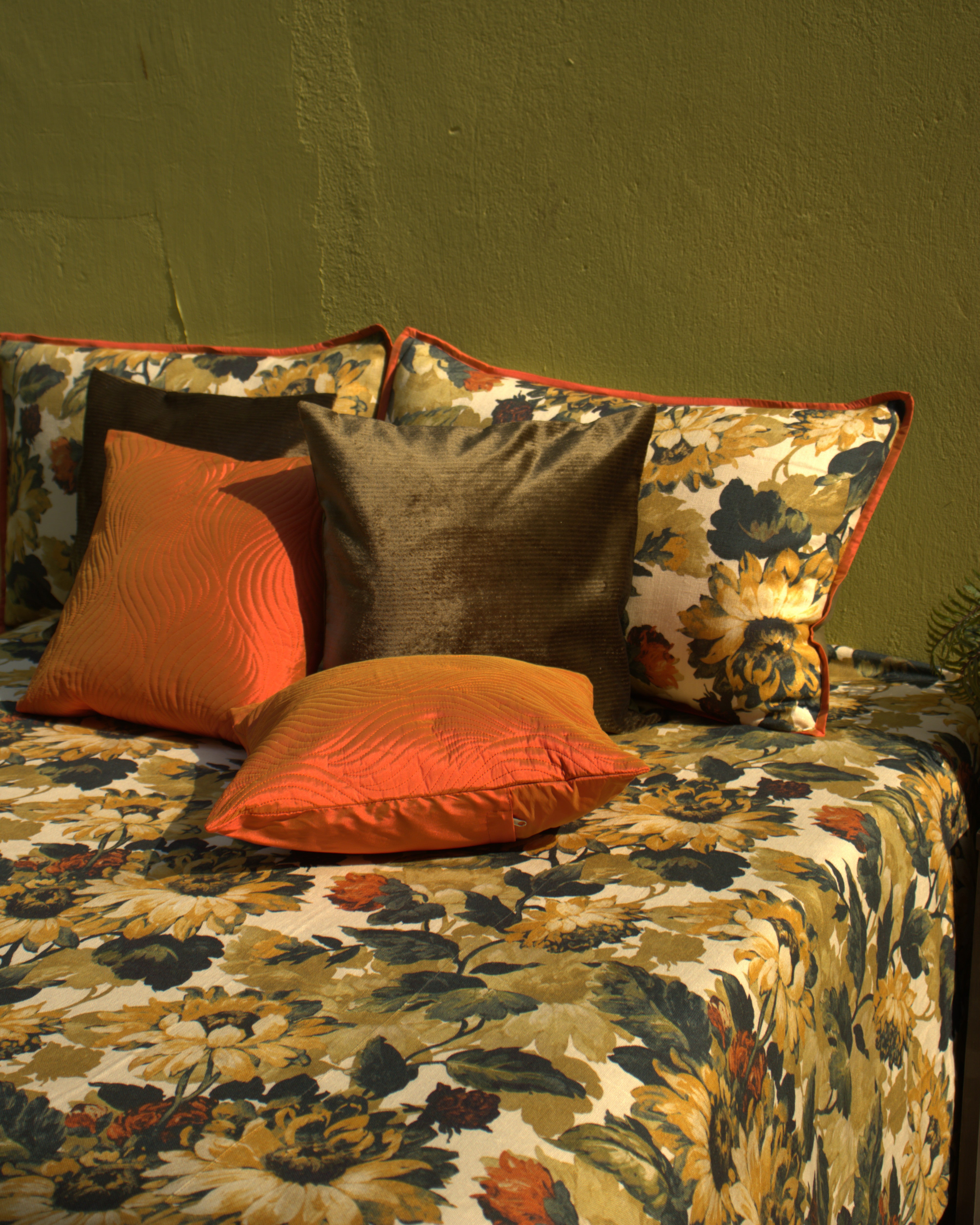 Sunlit Amber Bedcover with 2 Pillow Covers
