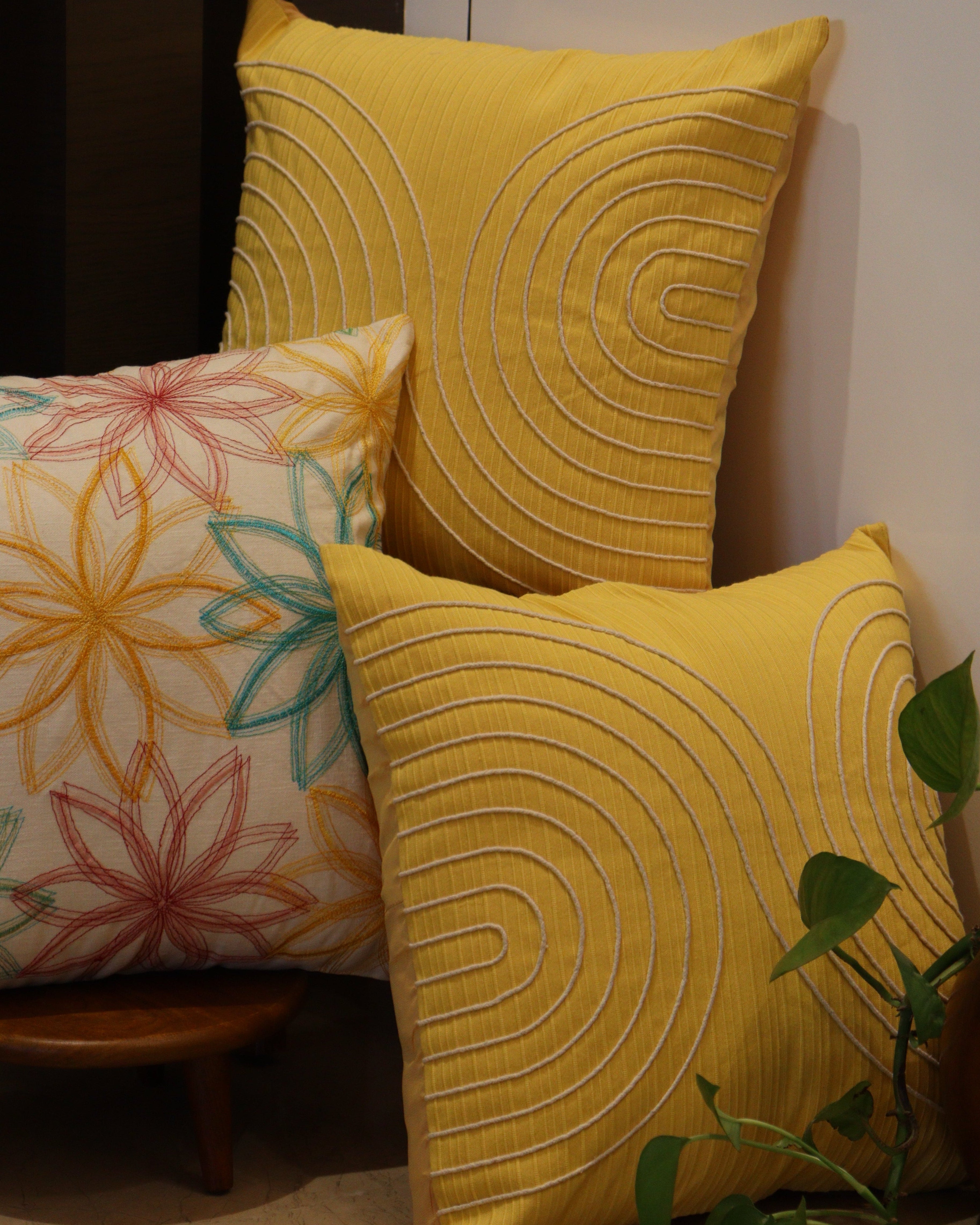 Sunbeam Bloom Cushion Set of 3