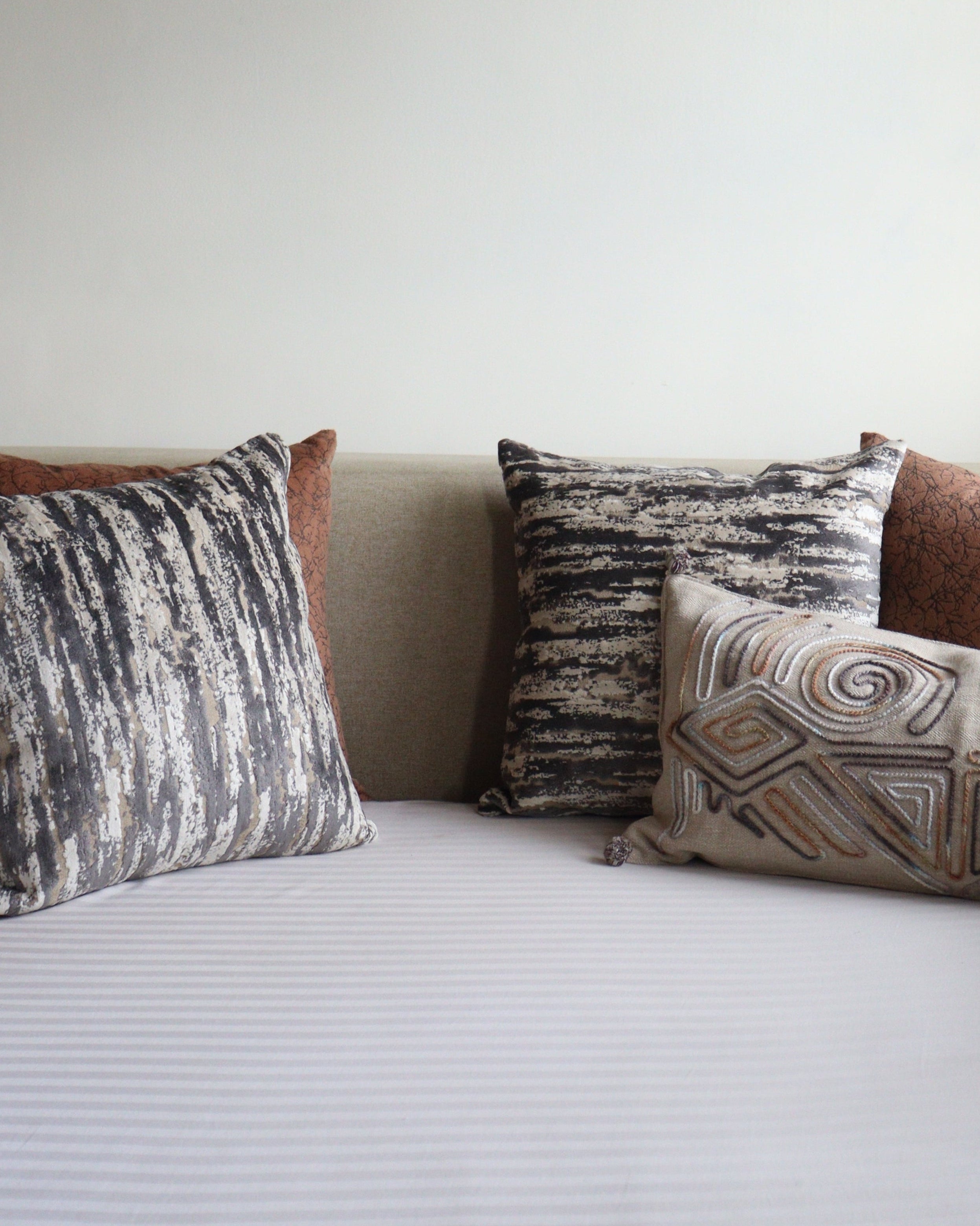 Earthen Texture Cushion Set of 5