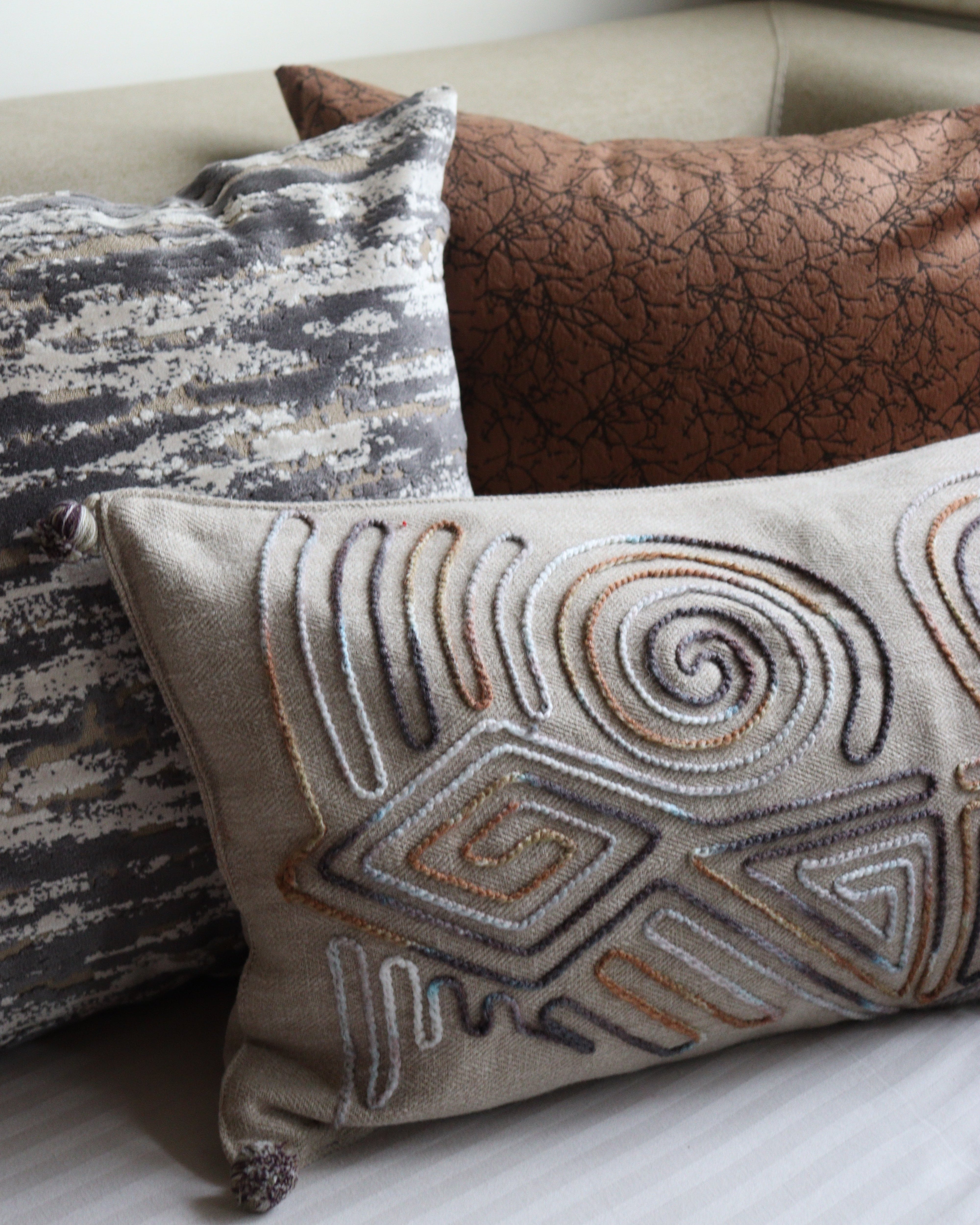 Earthen Texture Cushion Set of 5