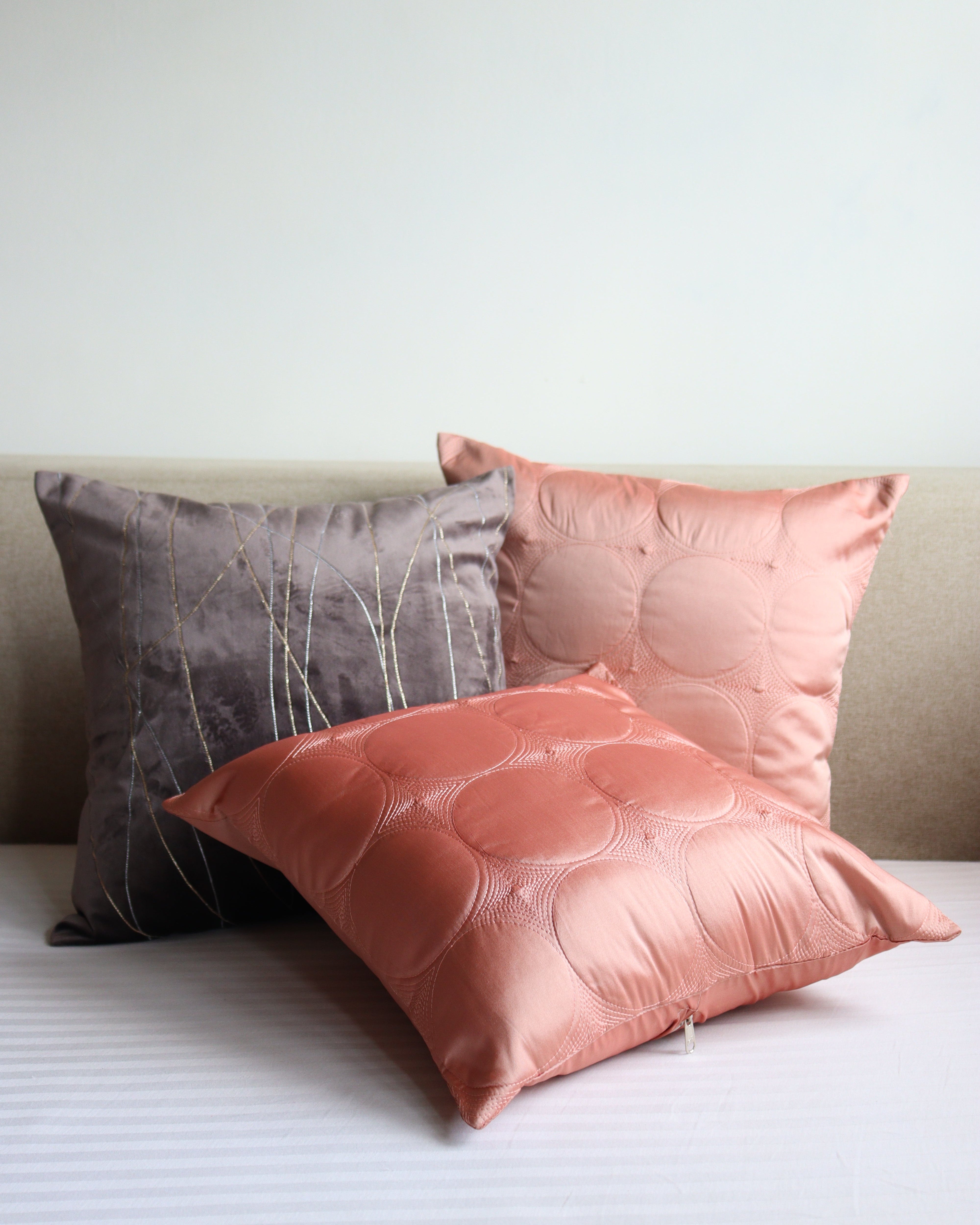 Blush Eclipse Cushion Set of 3