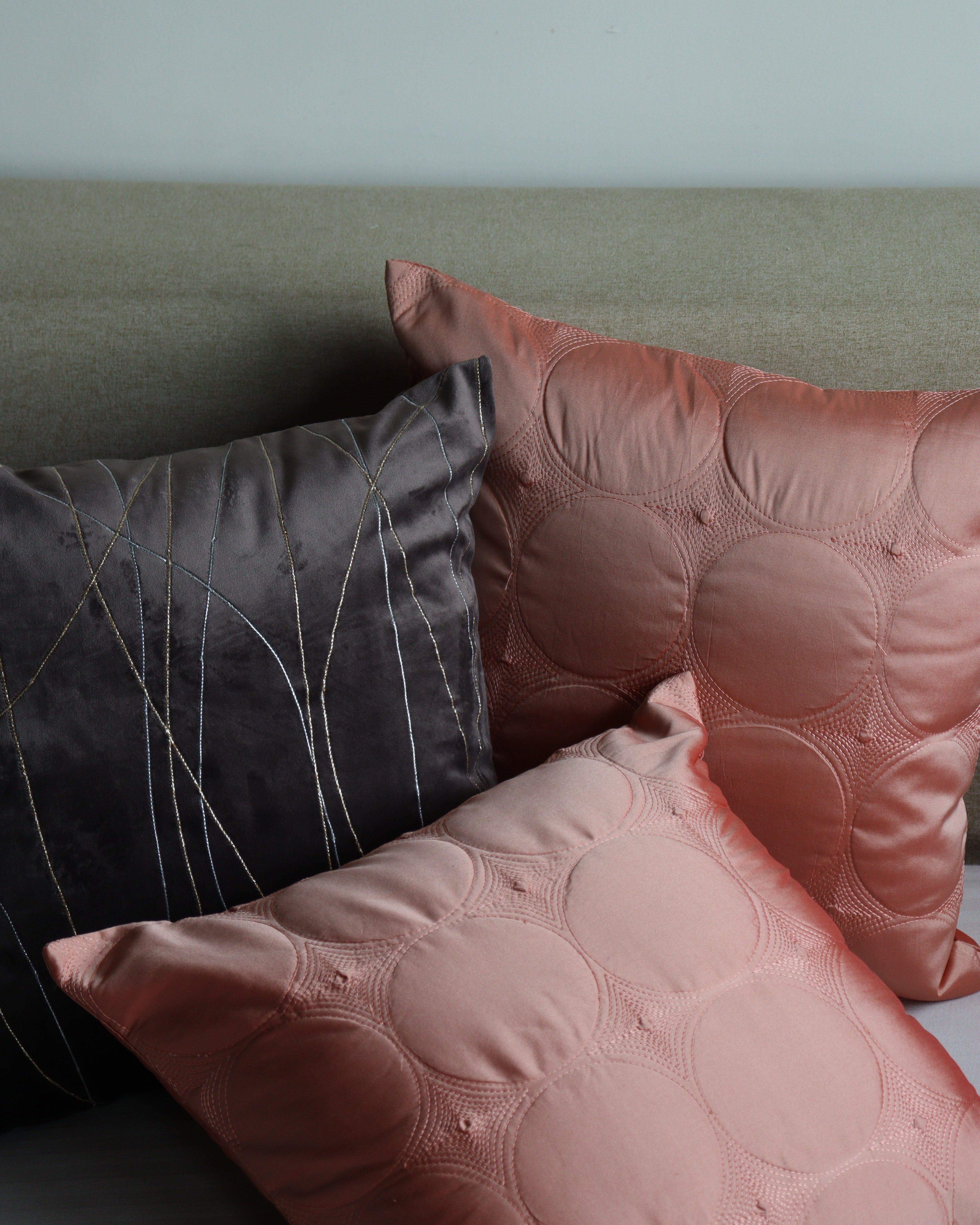 Blush Eclipse Cushion Set of 3