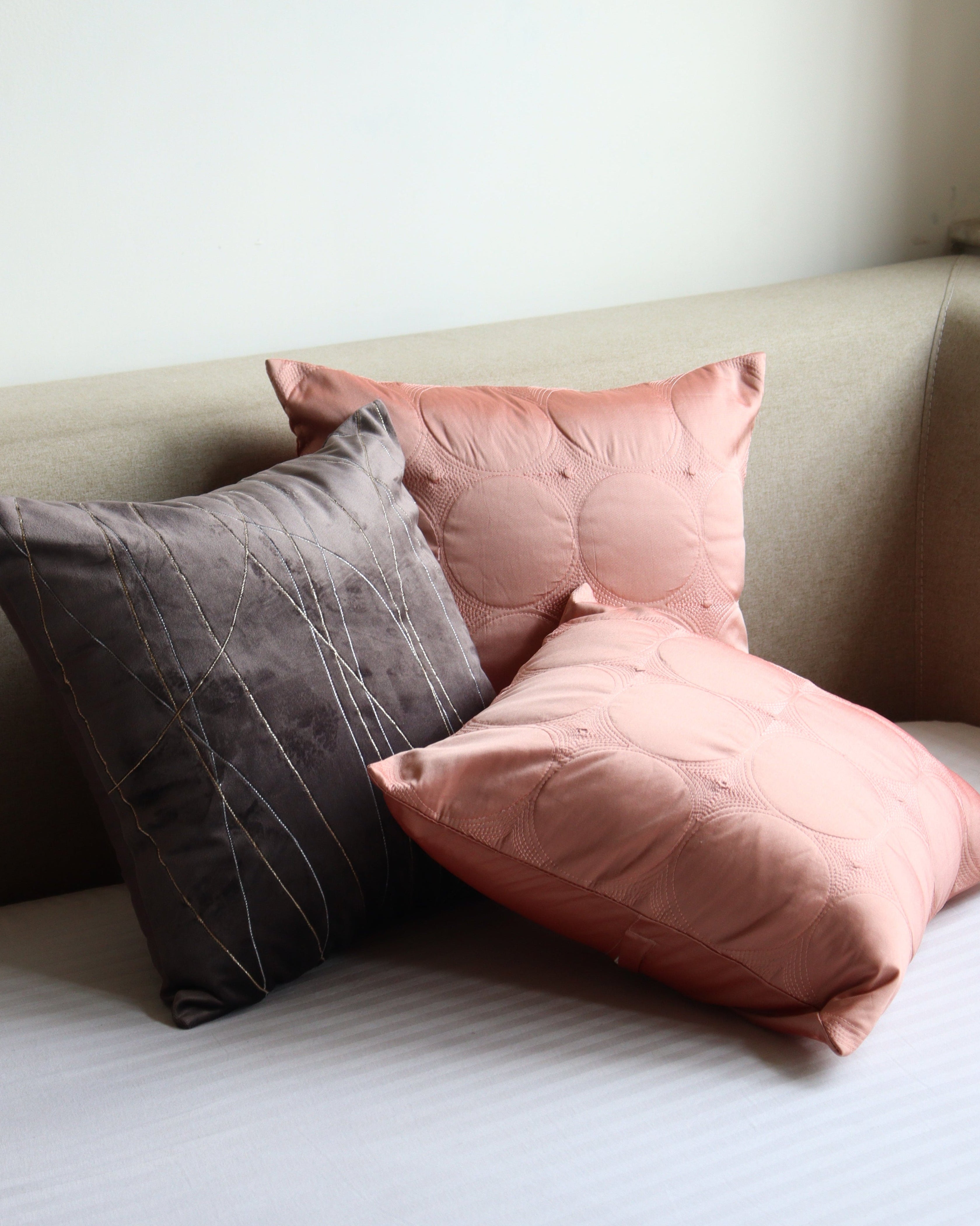 Blush Eclipse Cushion Set of 3