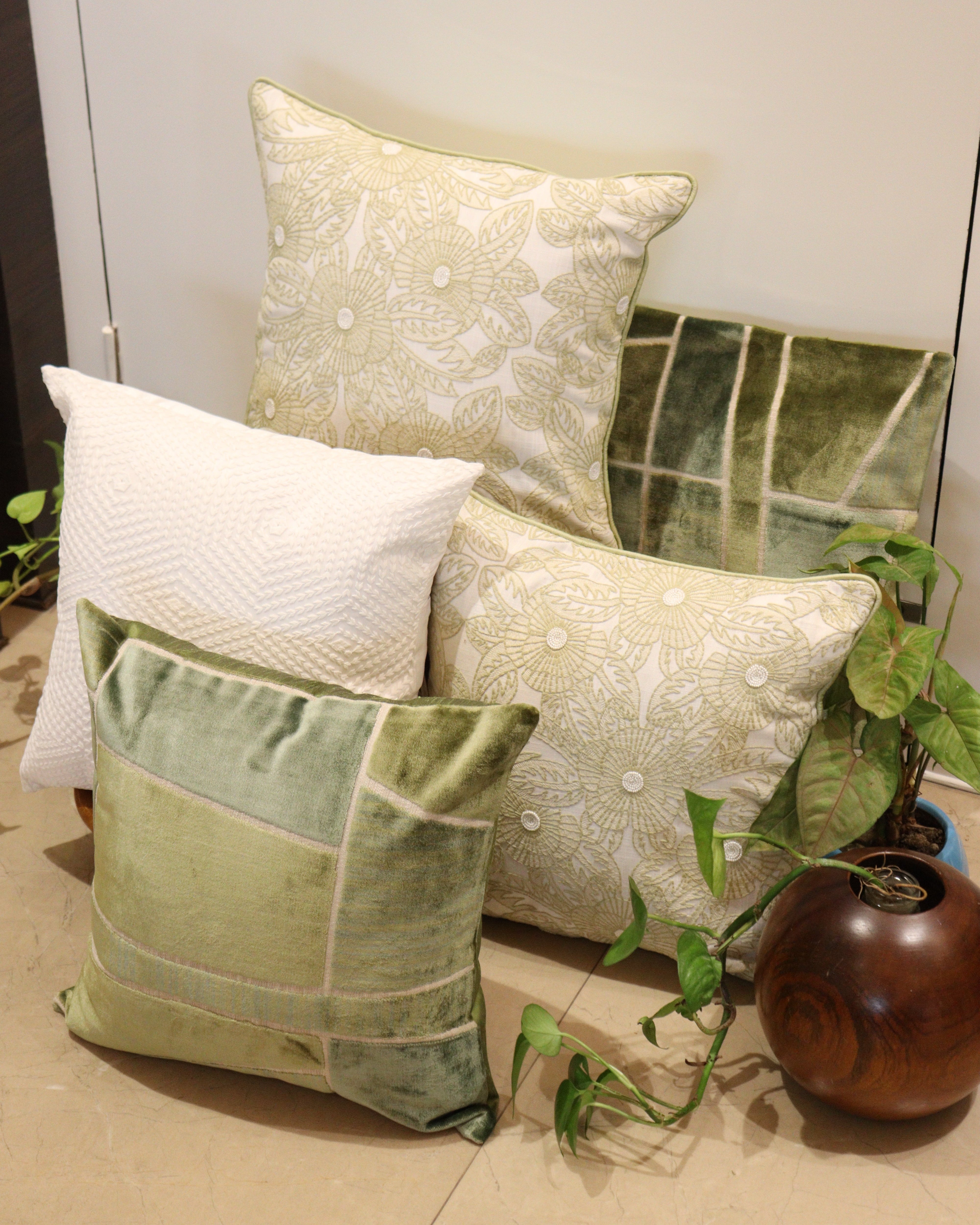 Sage Serenity Cushion Set of 5