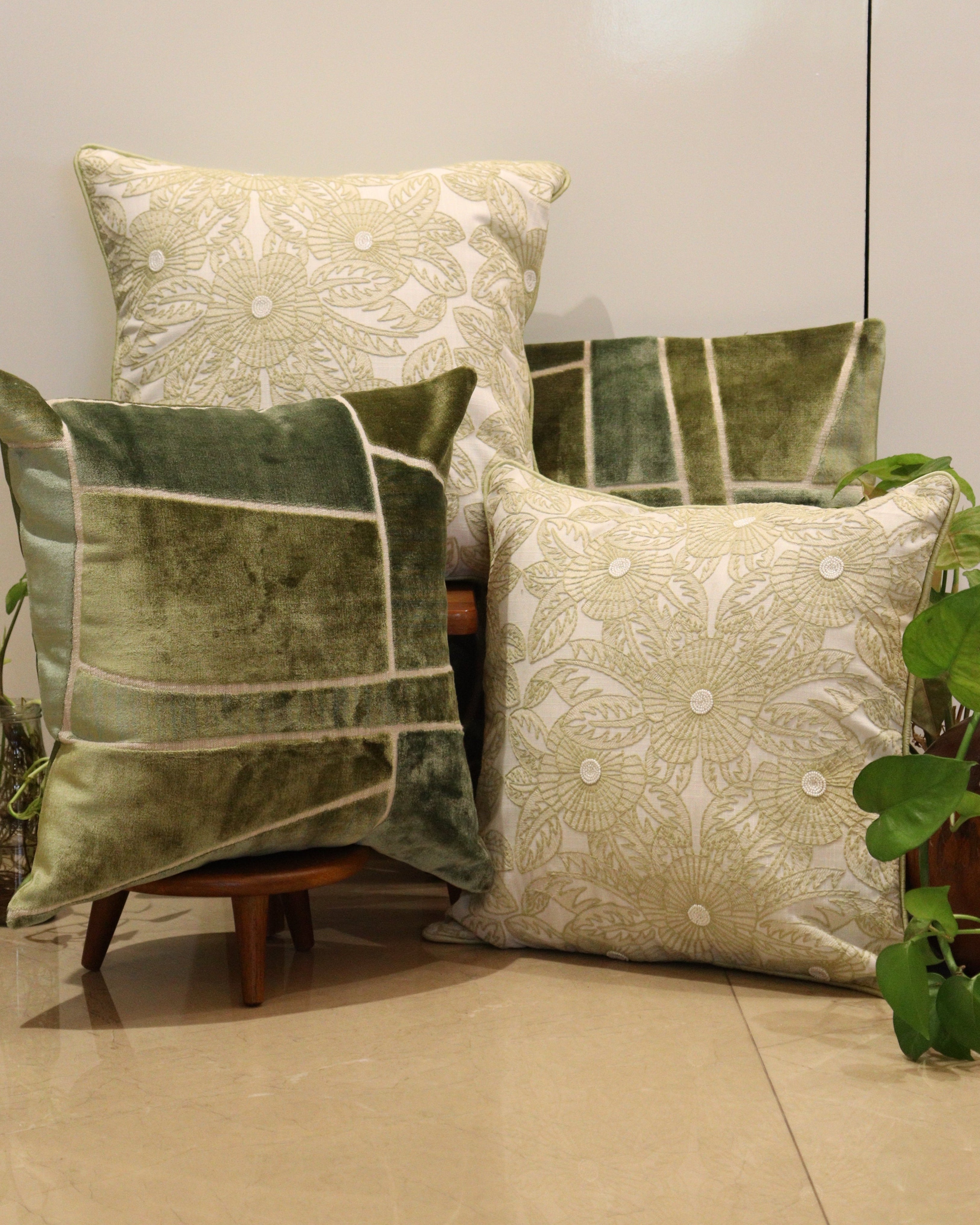 Sage Serenity Cushion Set of 5