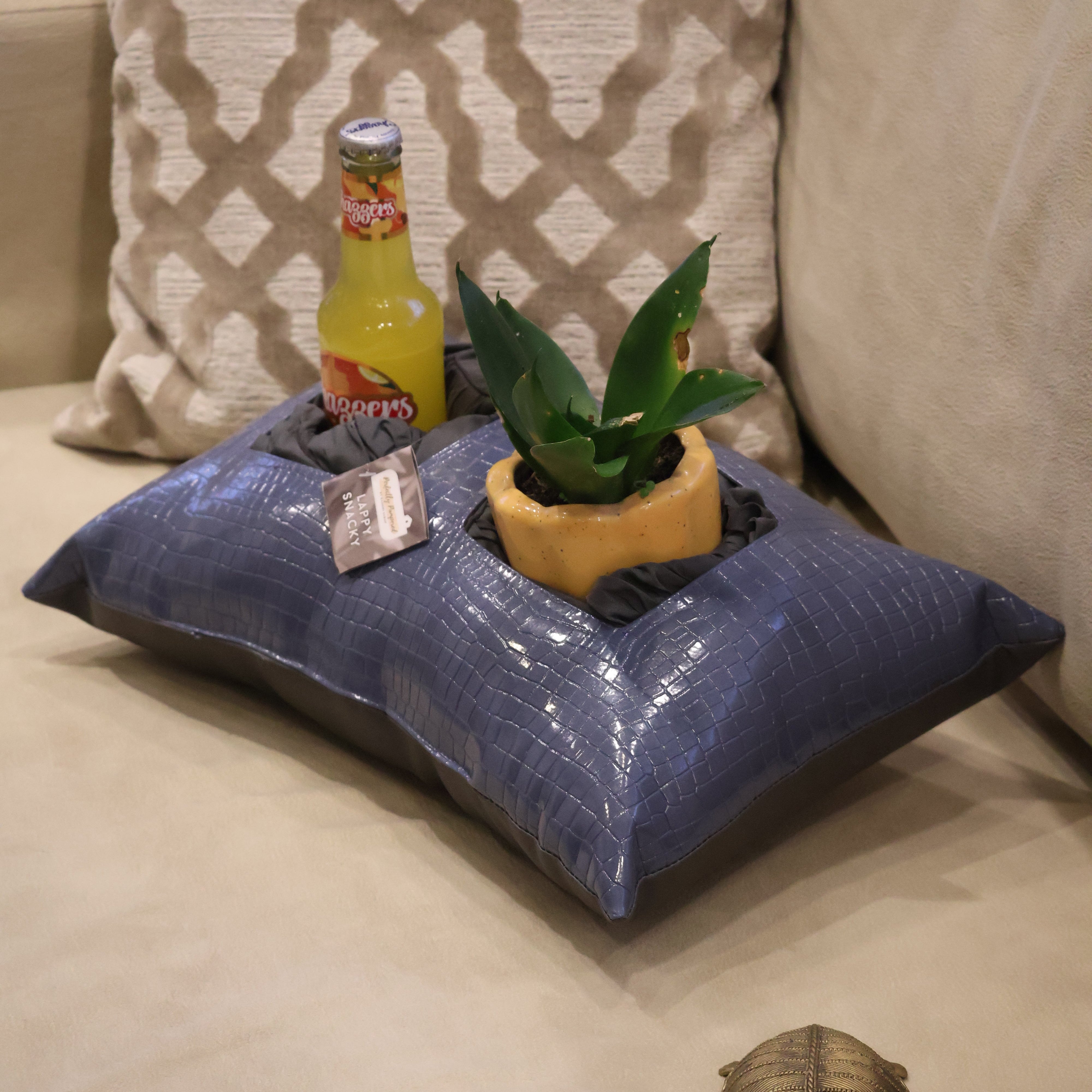 Lappy Snacky  – Multipurpose Cushion Tray for Snacks & Work | Perfect Gift!