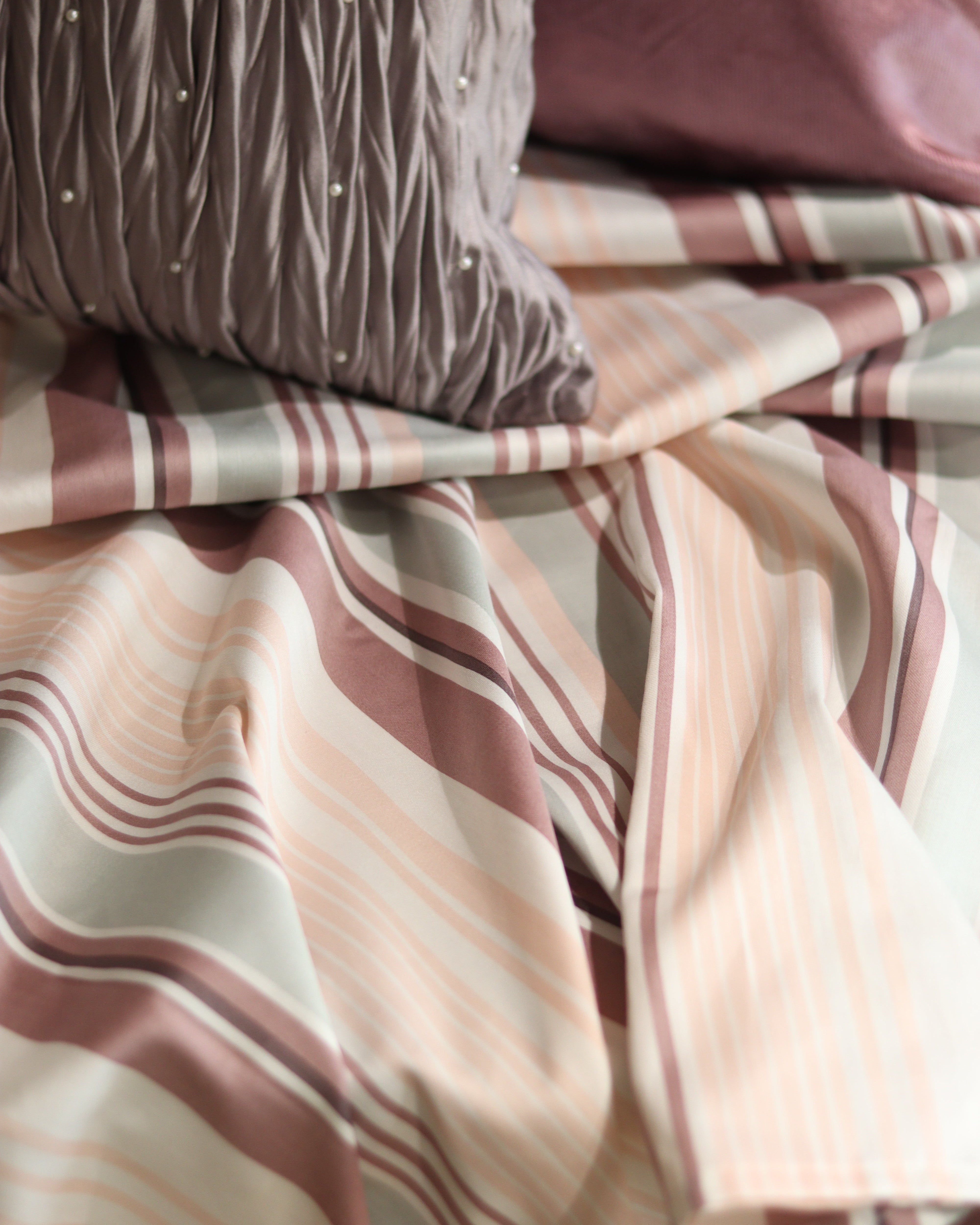 Stripe Whimsy Bedsheet With 2 Pillow Covers