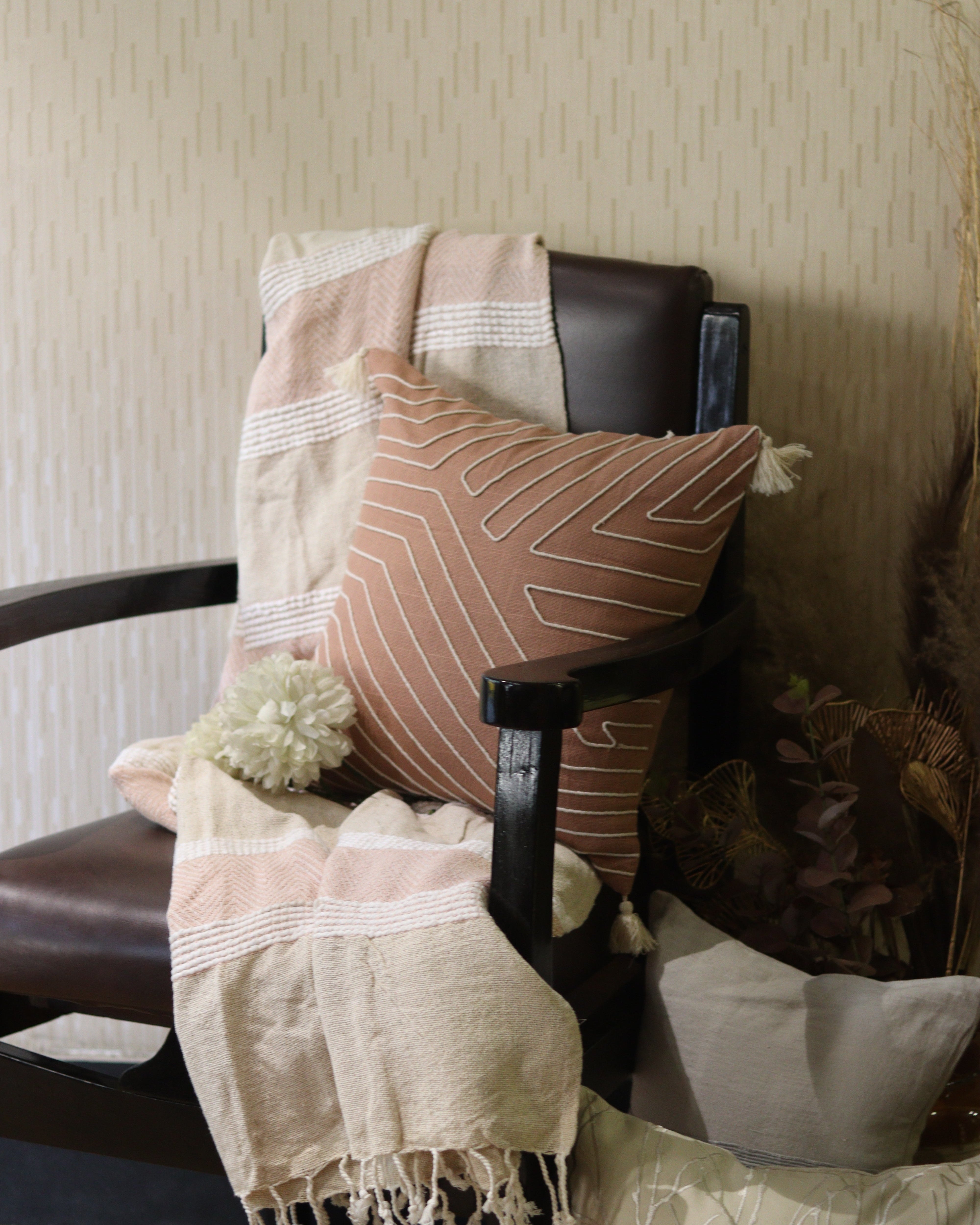 Corded Concentric Whorls Cushion