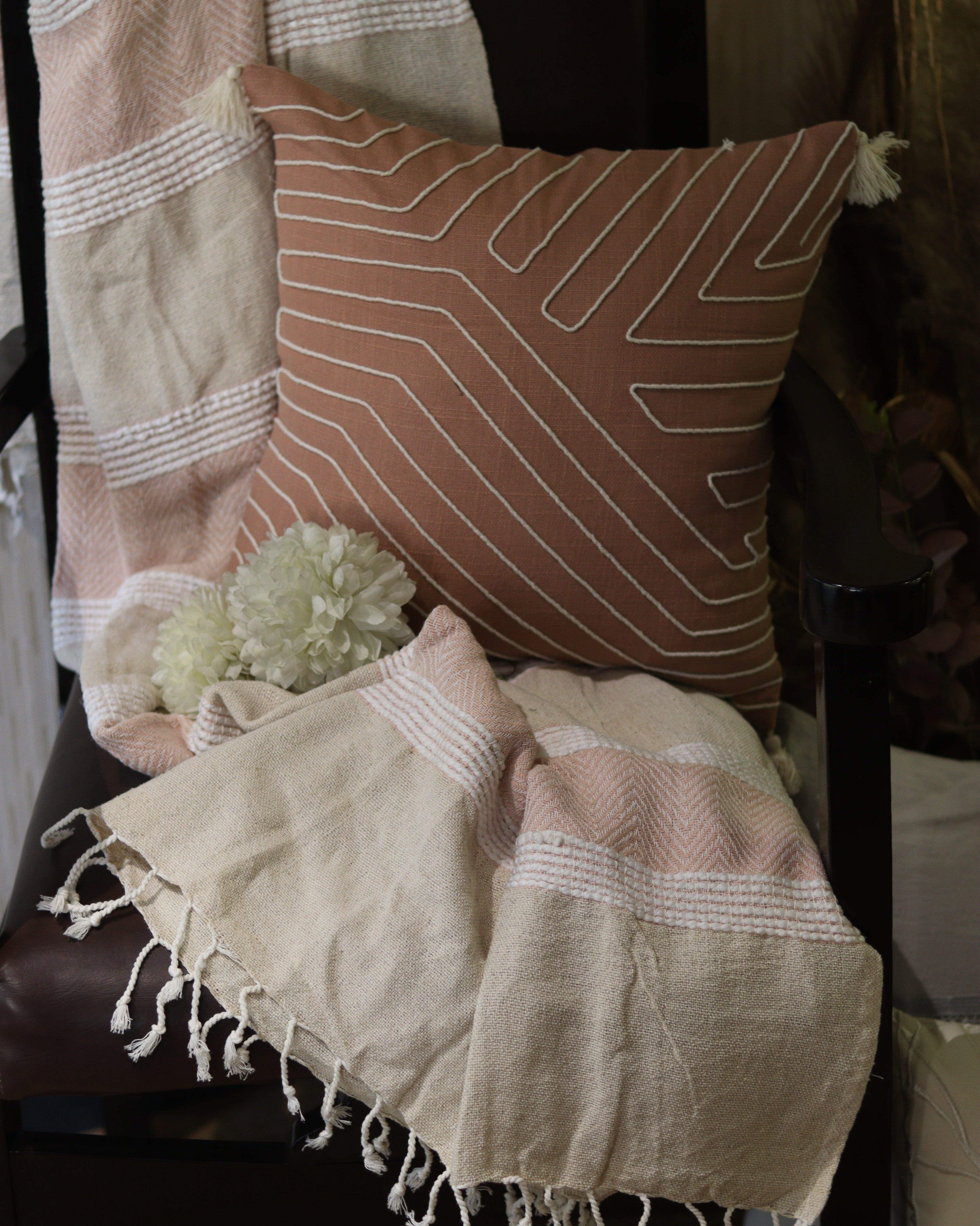 Corded Concentric Whorls Cushion