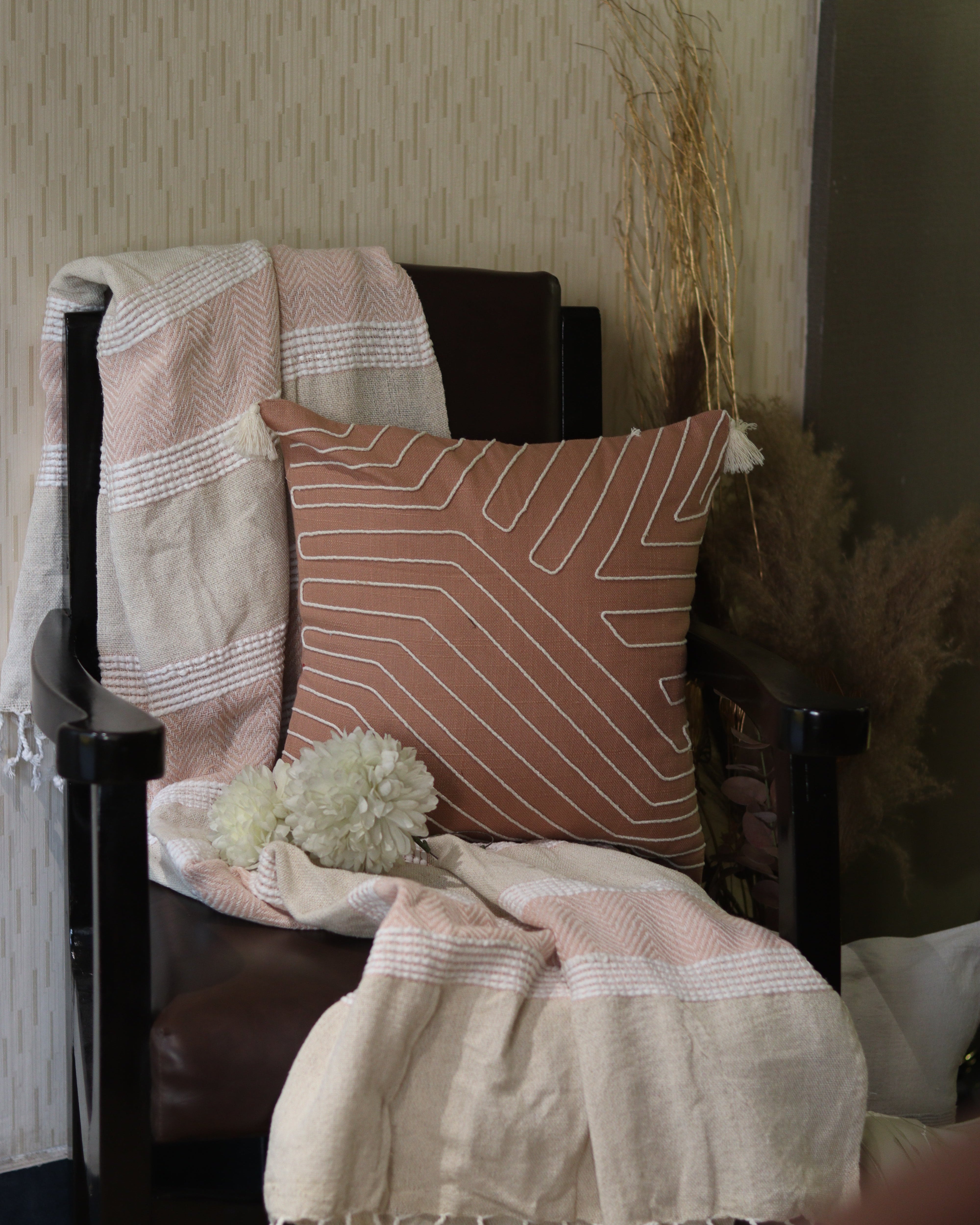 Corded Concentric Whorls Cushion