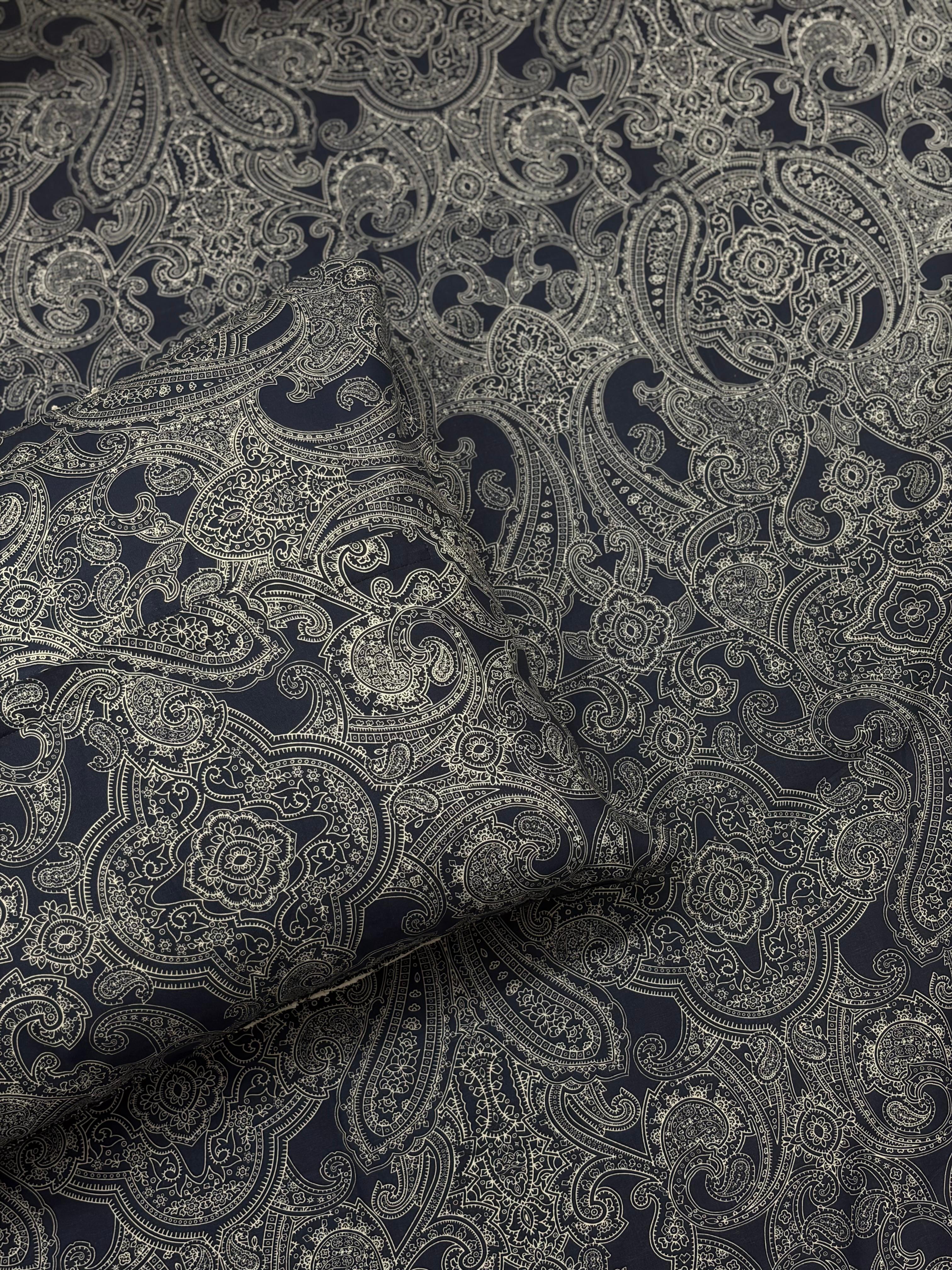 Indigo Lace Bedsheet with 2 Laced Pillow Covers